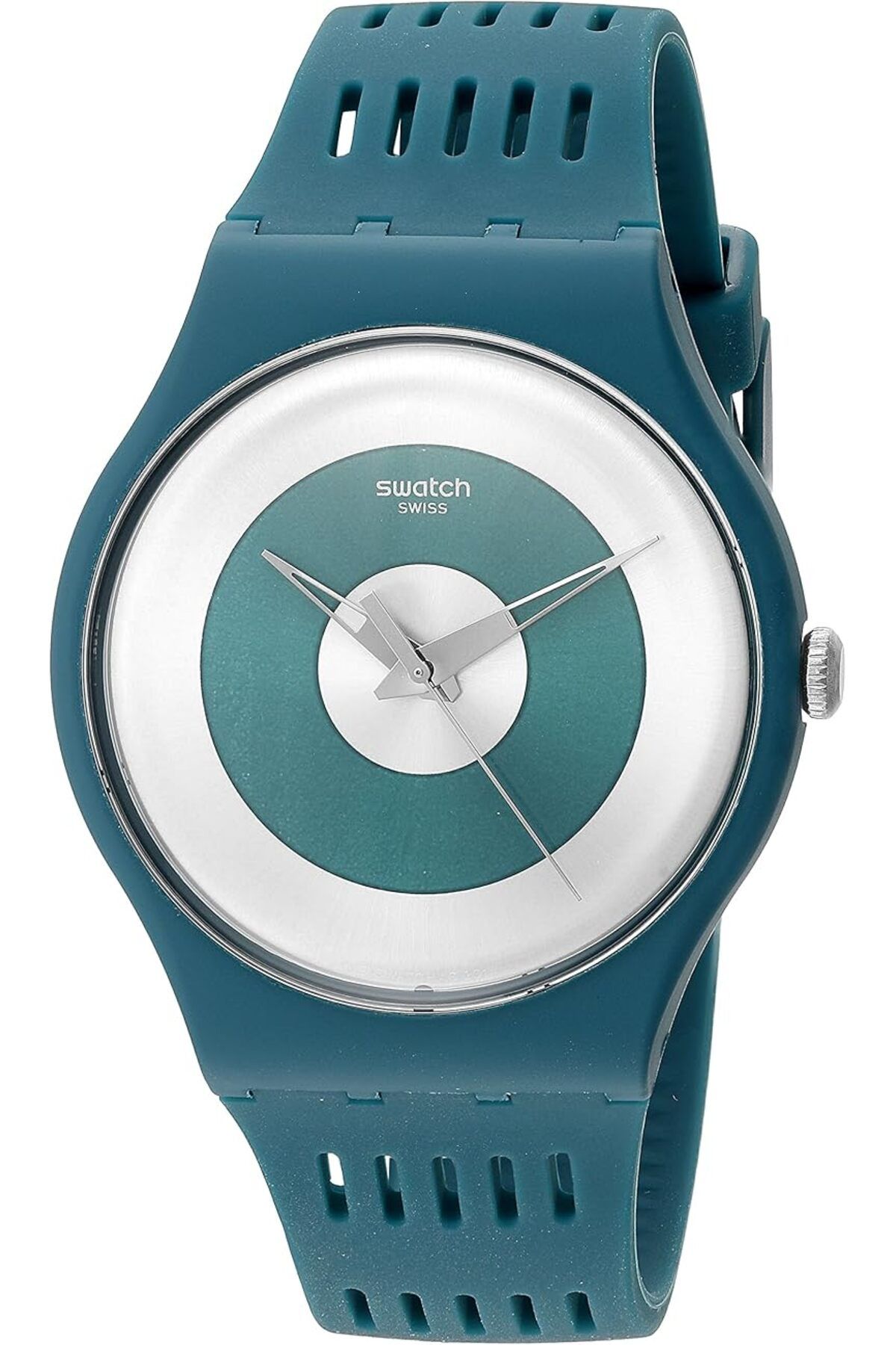 Generic-Swatch Unisex Suon114 Computerion Analog Display Quartz Green Watch 1