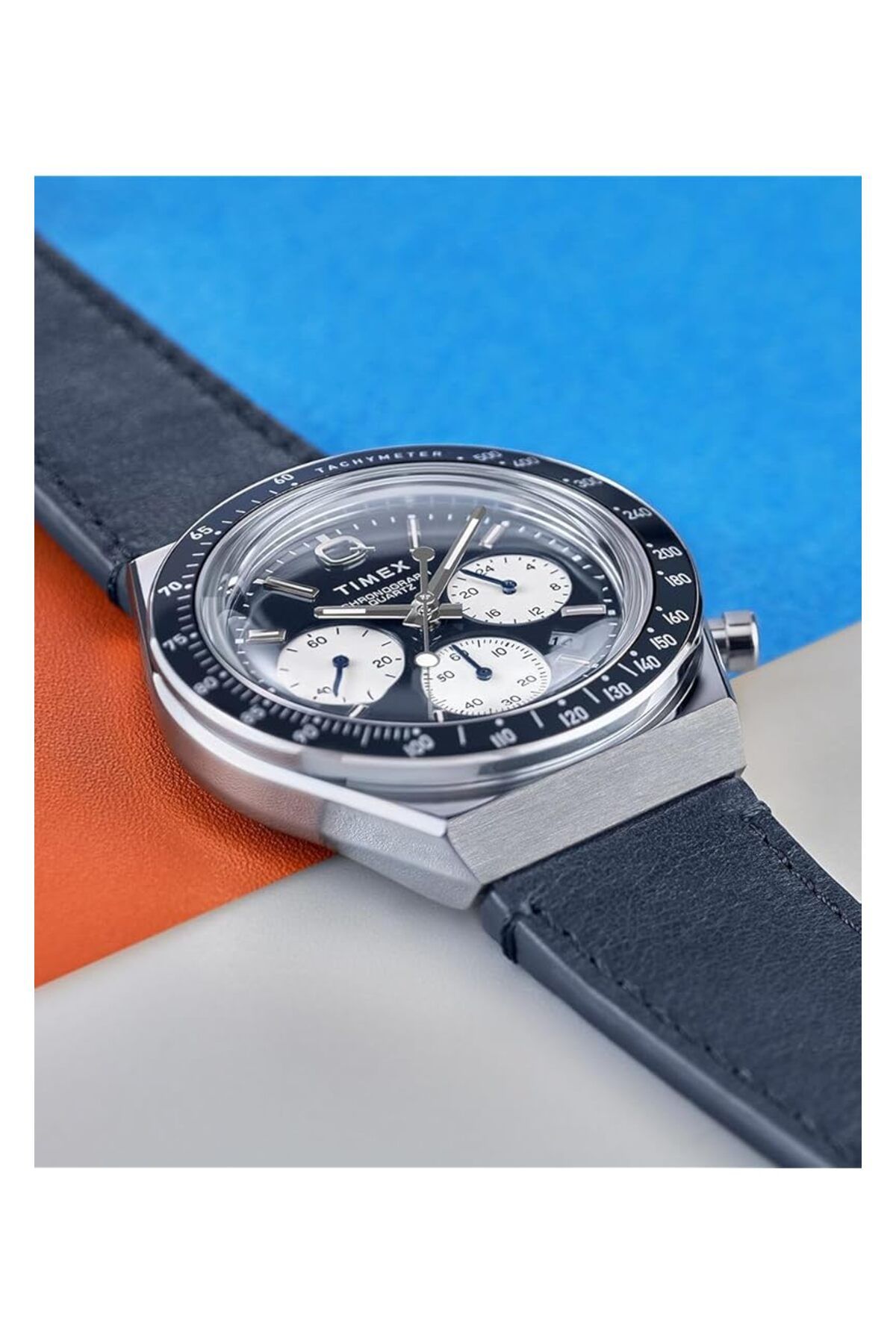 Generic-Timex Men Chronograph Quartz Watch With Leather Strap Tw2W51700 7