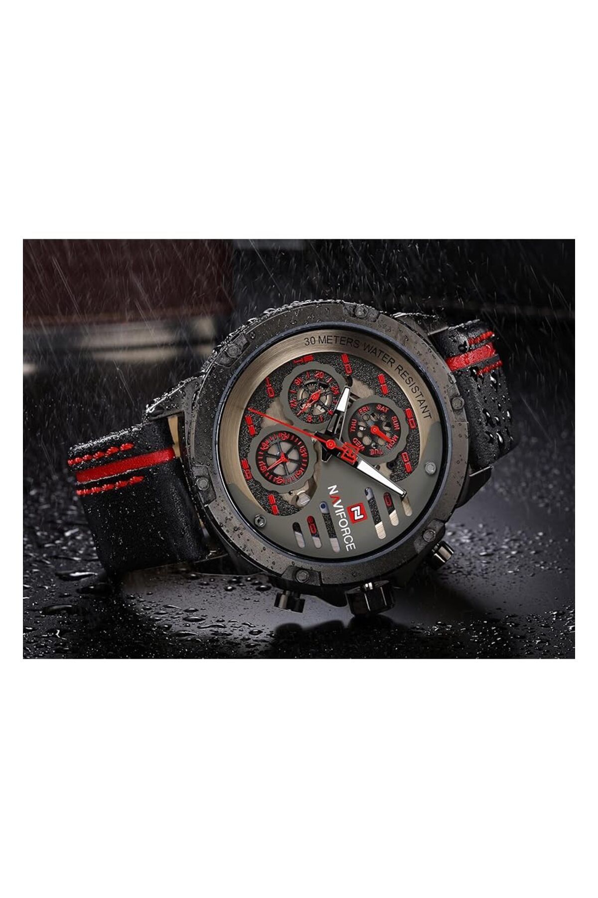 Generic-Naviforce Casual Watch For Unisex Analog Leather Nf9110 7