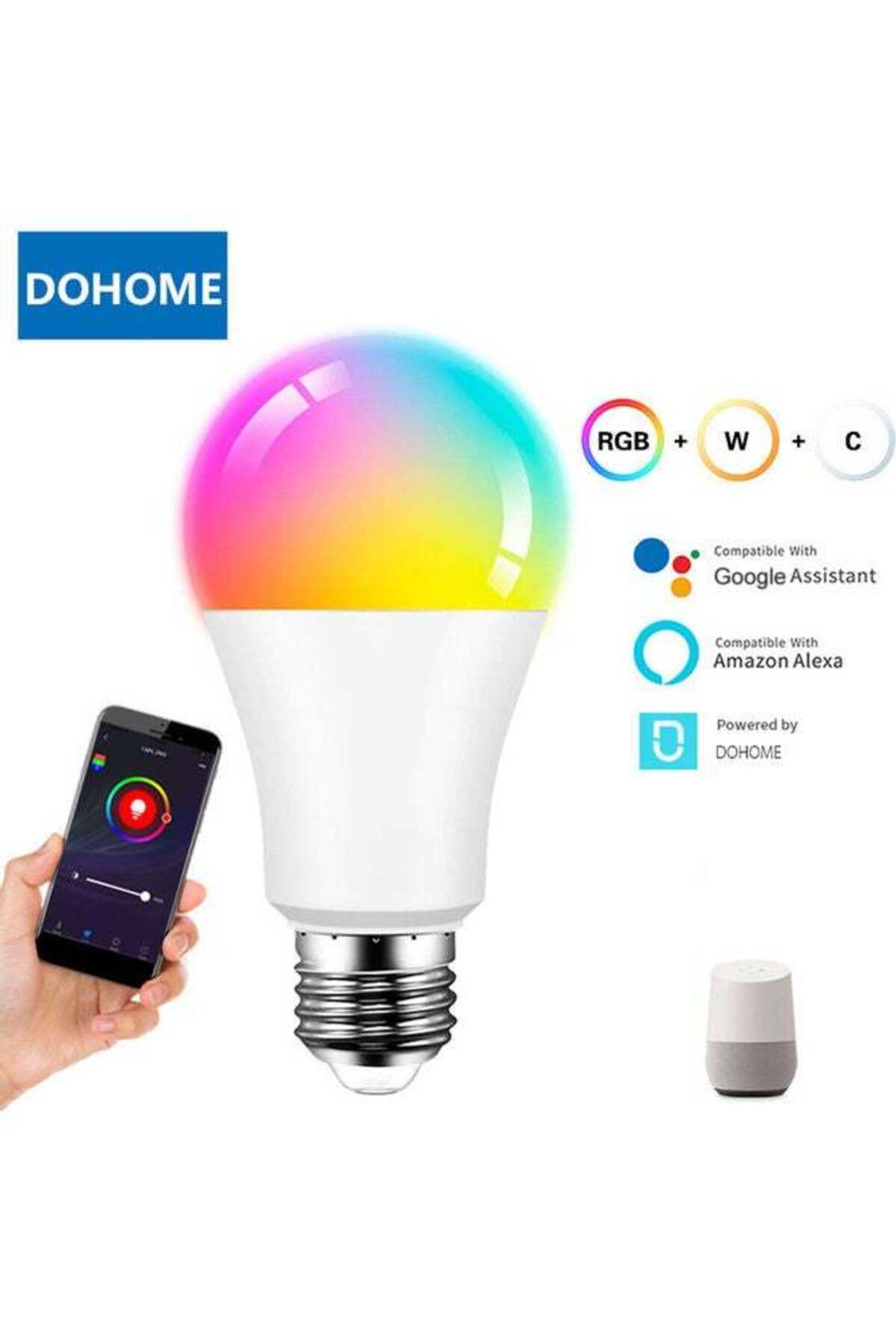 Generic-Smart WiFi APP Control LED Bulb Multicolour 1