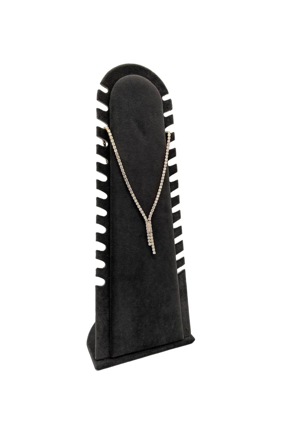 MeGass Dekor Colier Din Piele Intoarsa Model Riyadh - Culoare Afumata, Picior 31/11 Cm, Suport De Prezentare Pentru Glezna - One Size