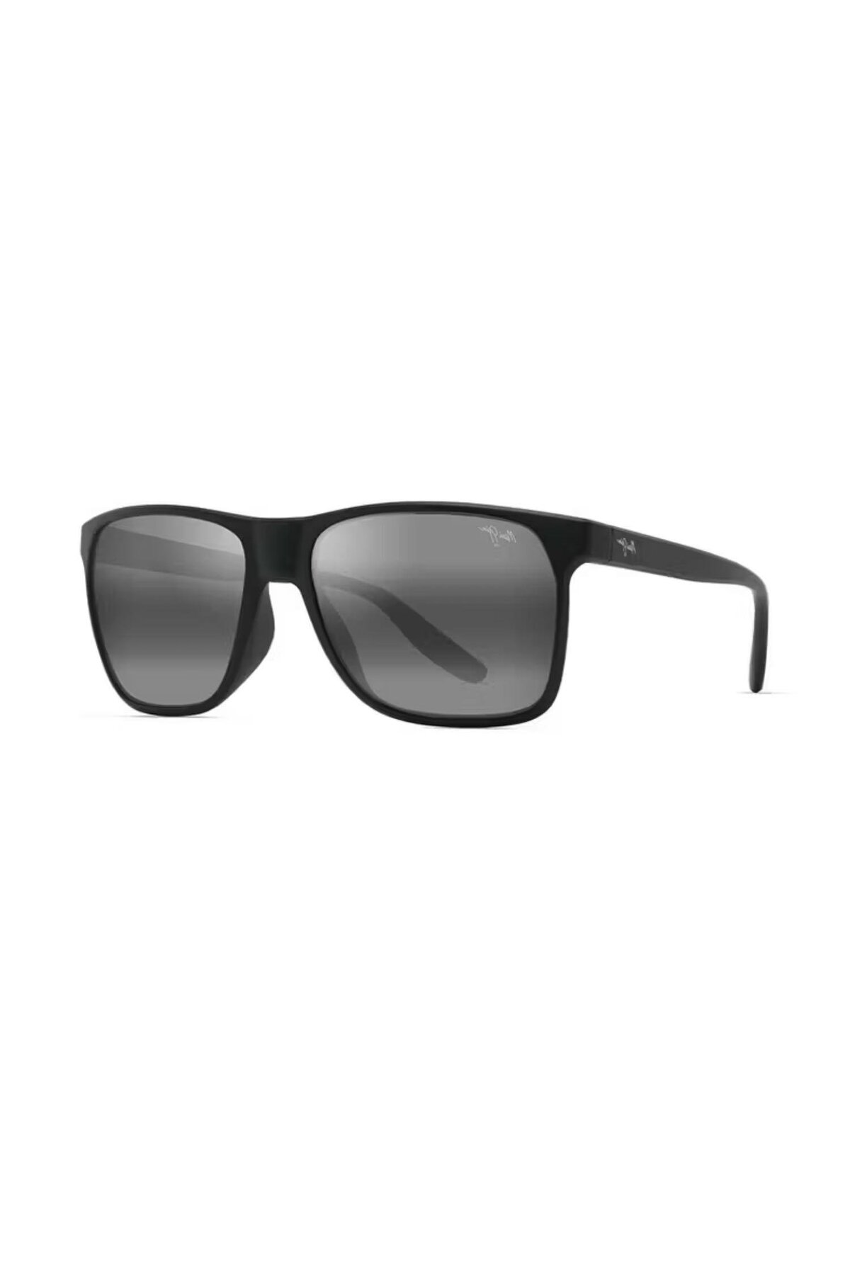 Maui Jim MJ 0603S 003 02 59 Polarize Unisex Dikdörtgen Siyah Kemik