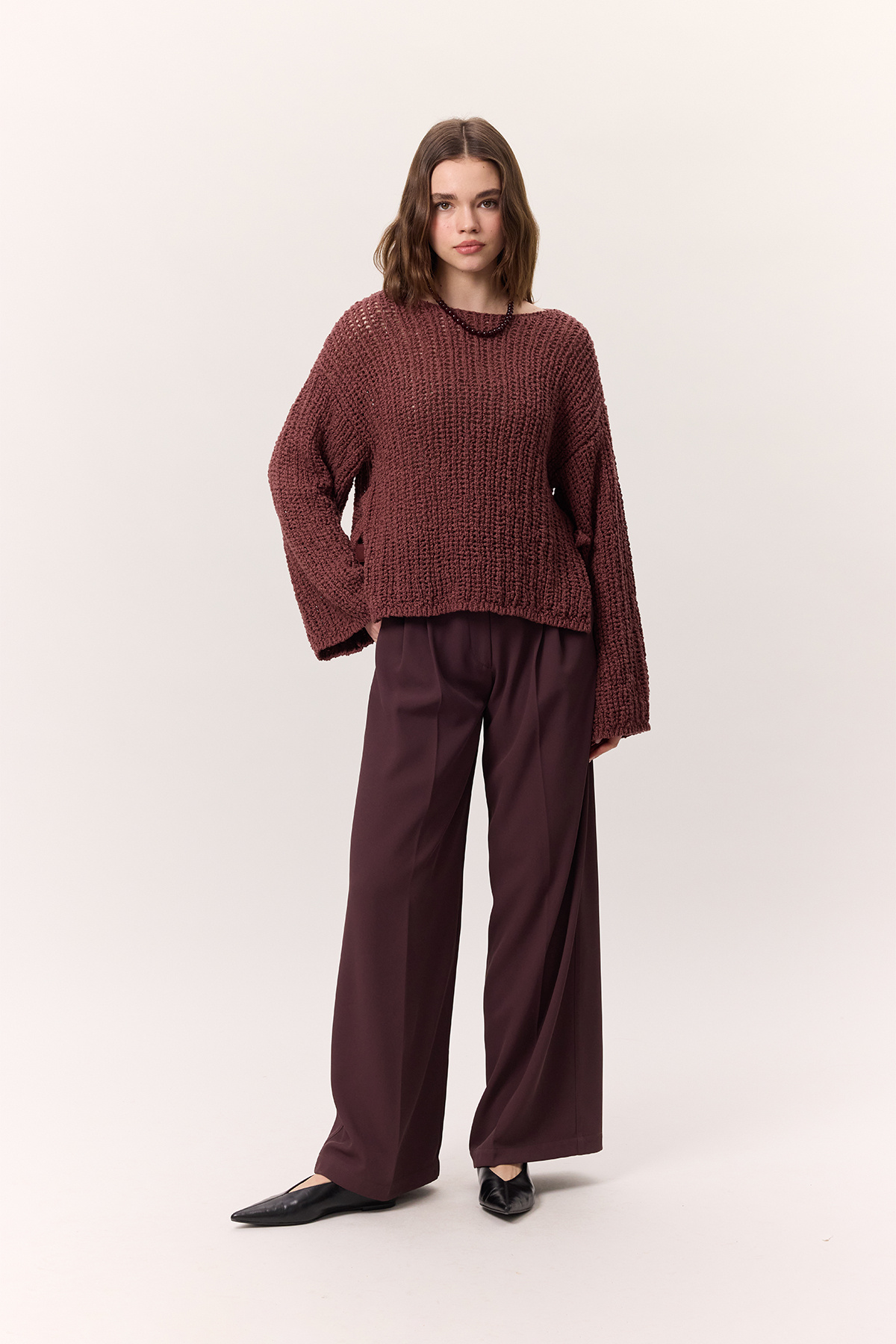 Manuka-FILZGESTRICKTER STRICKPULLOVER GÜLKHURSU 3