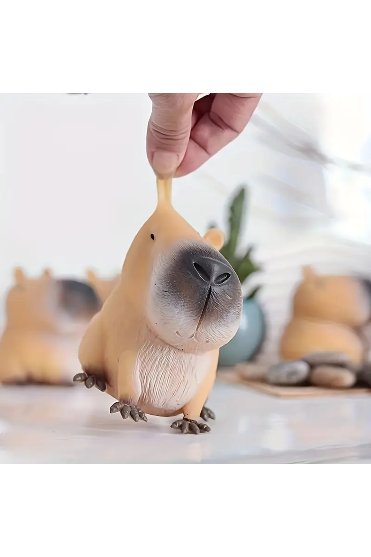 Squishy Kapibara, Mıncırmalık Capybara Sıkma Oyuncağı, Uzayan Stres Topu