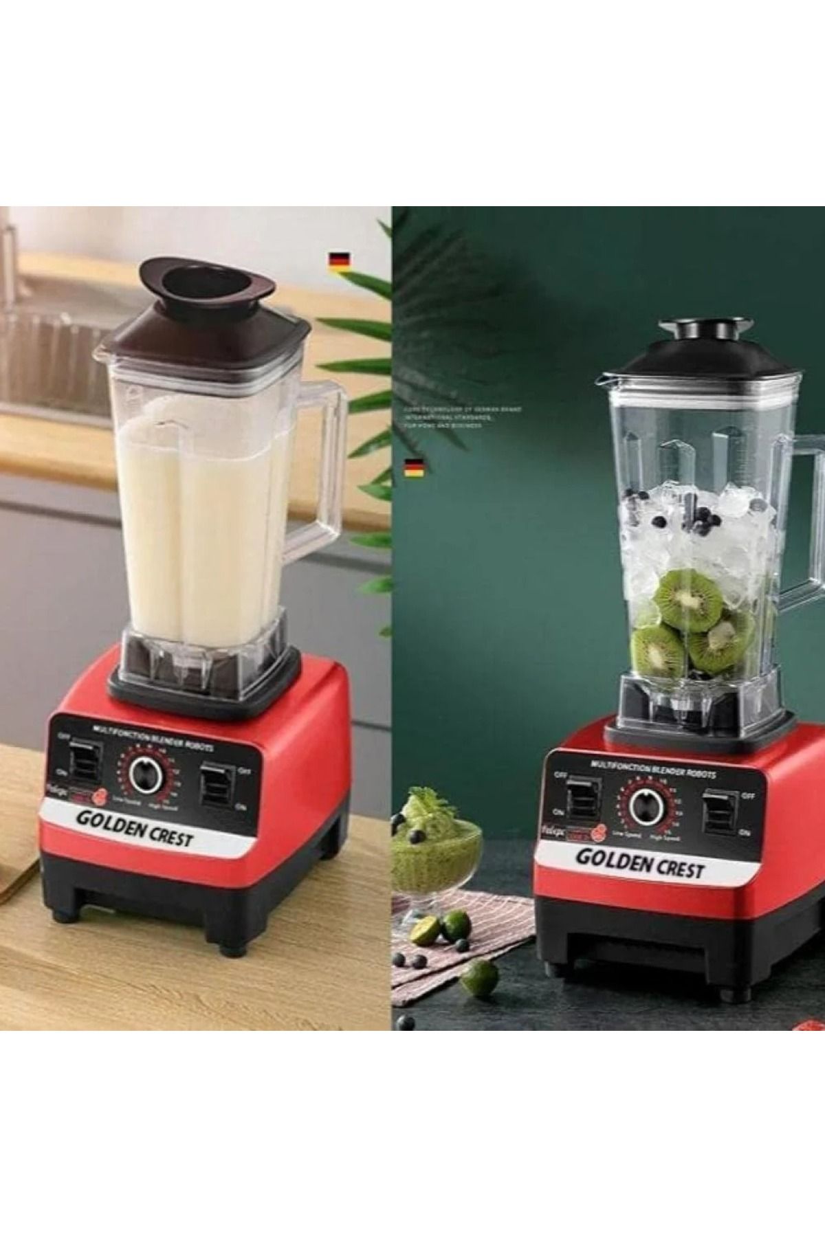 Golden Crest-2 in 1 Multi-Function Electric Blender With Grain Grinder, 3,5L Capacity, 9000 Watts 5