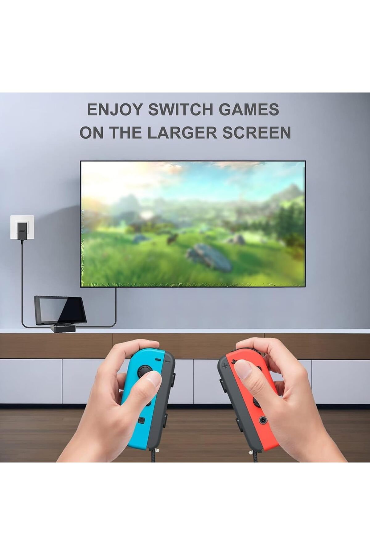 COOYA-Dock Station for Switch OLED Model,4k/1080p HDMI Adapter and USB 3.0 Port, USB C Charging Dock 7