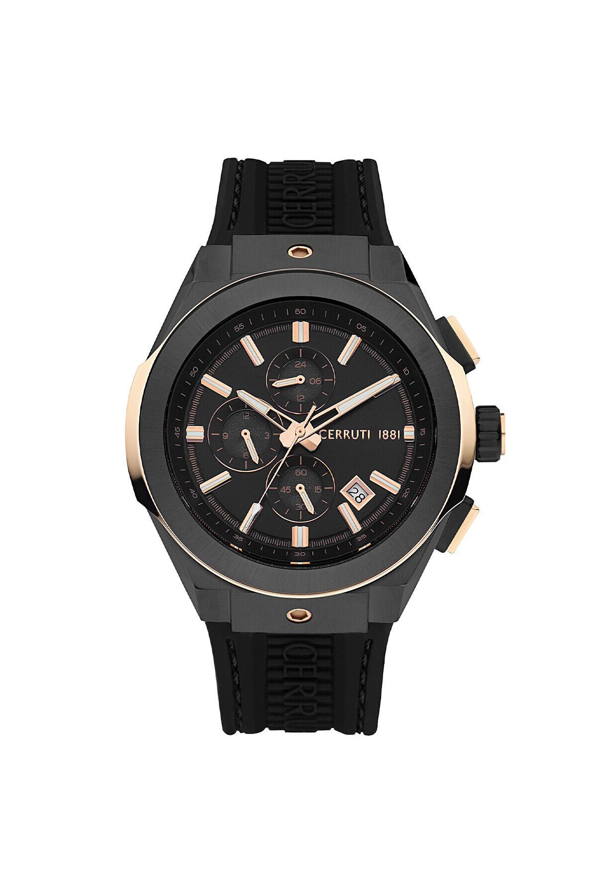 ساعت مشکی مردانه سیاه CIWGQ2224004 مچی اورجینال Cerruti 1881