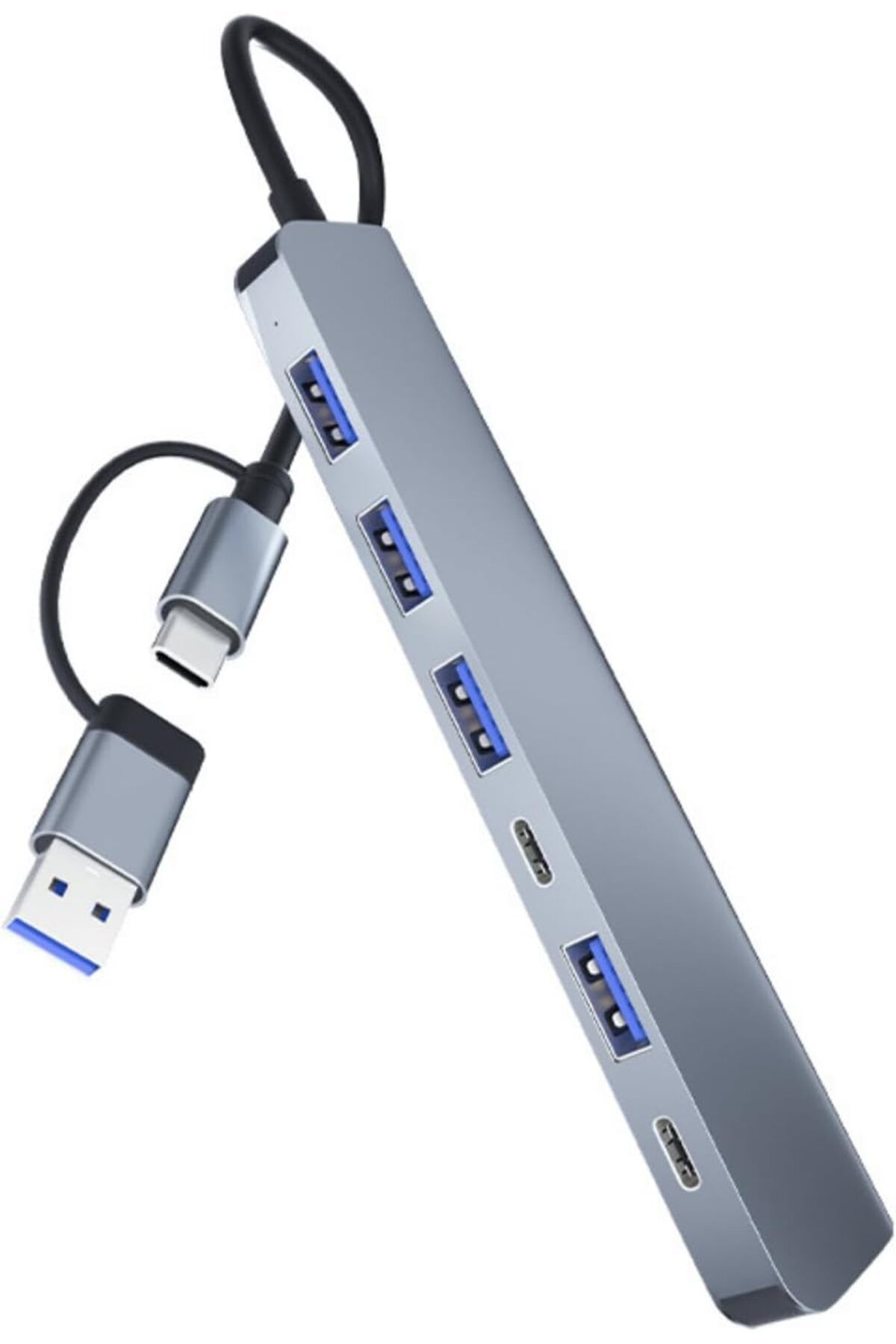 COOYA-موزع USB C، USB 3.0 متعدد المنافذ، 5 منافذ USB وشحن USB-C PD، محول موزع USB C إلى HDMI 7 في 1 5