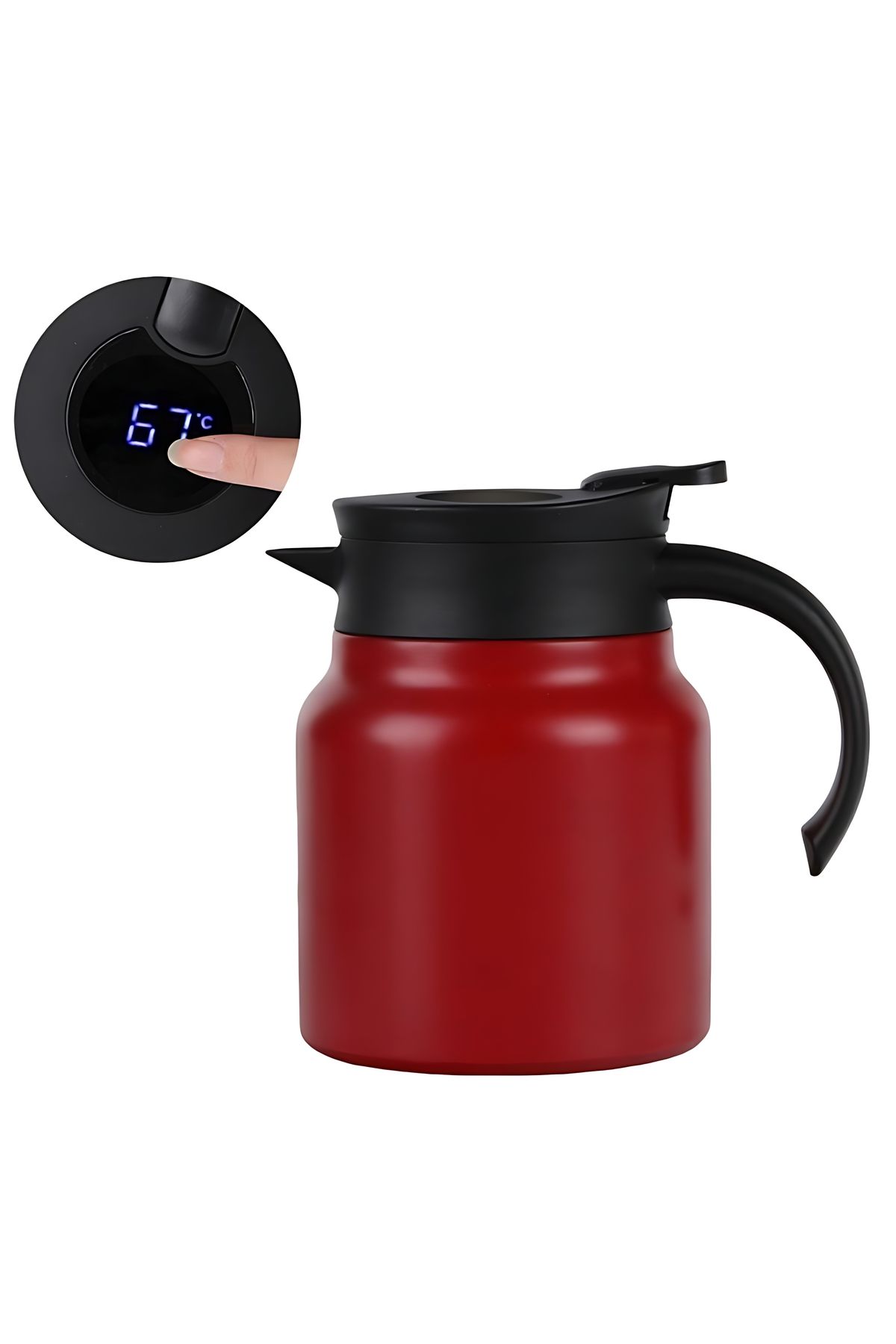 Other-Insulated Vacuum Jug with Removable Tea Infuser Thermos Small Coffee with LED Temperature Display 3