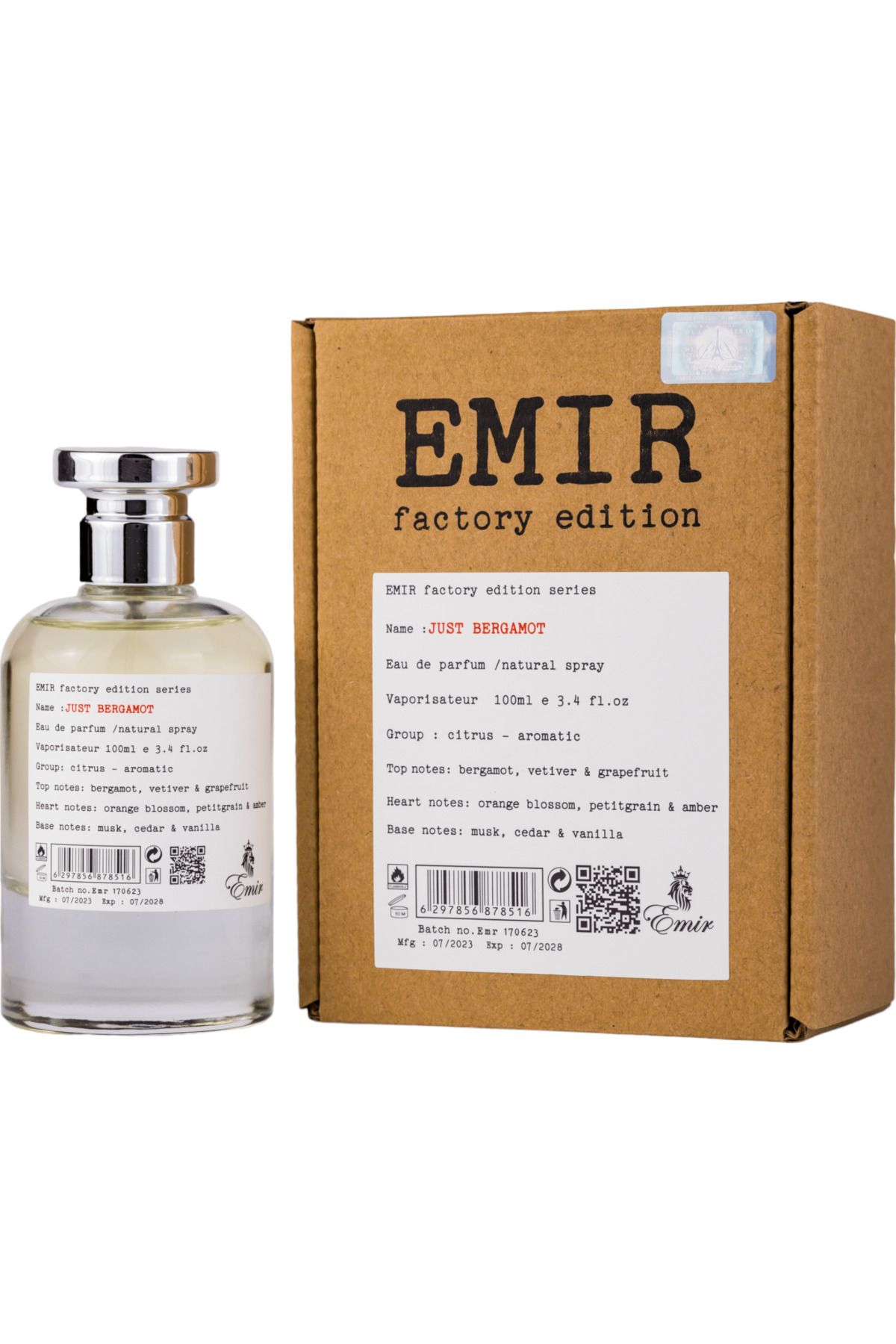 EMIR-Just Bergamot - Factory Edition by Emir - unisex - EDP 100 ml 3