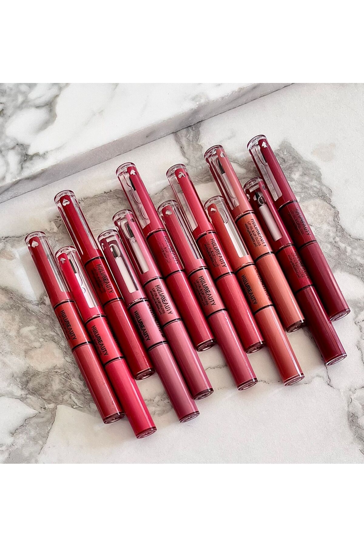 HULIABEAUTY-Aroja set with lip gloss and moisturizer, consisting of 12 colors 2