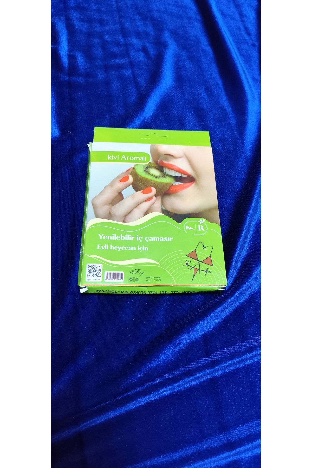 Yenilebilir Meyve Aromalı İç Çamaşırı Takımı Slip Alt Üçgen Üst Takım
