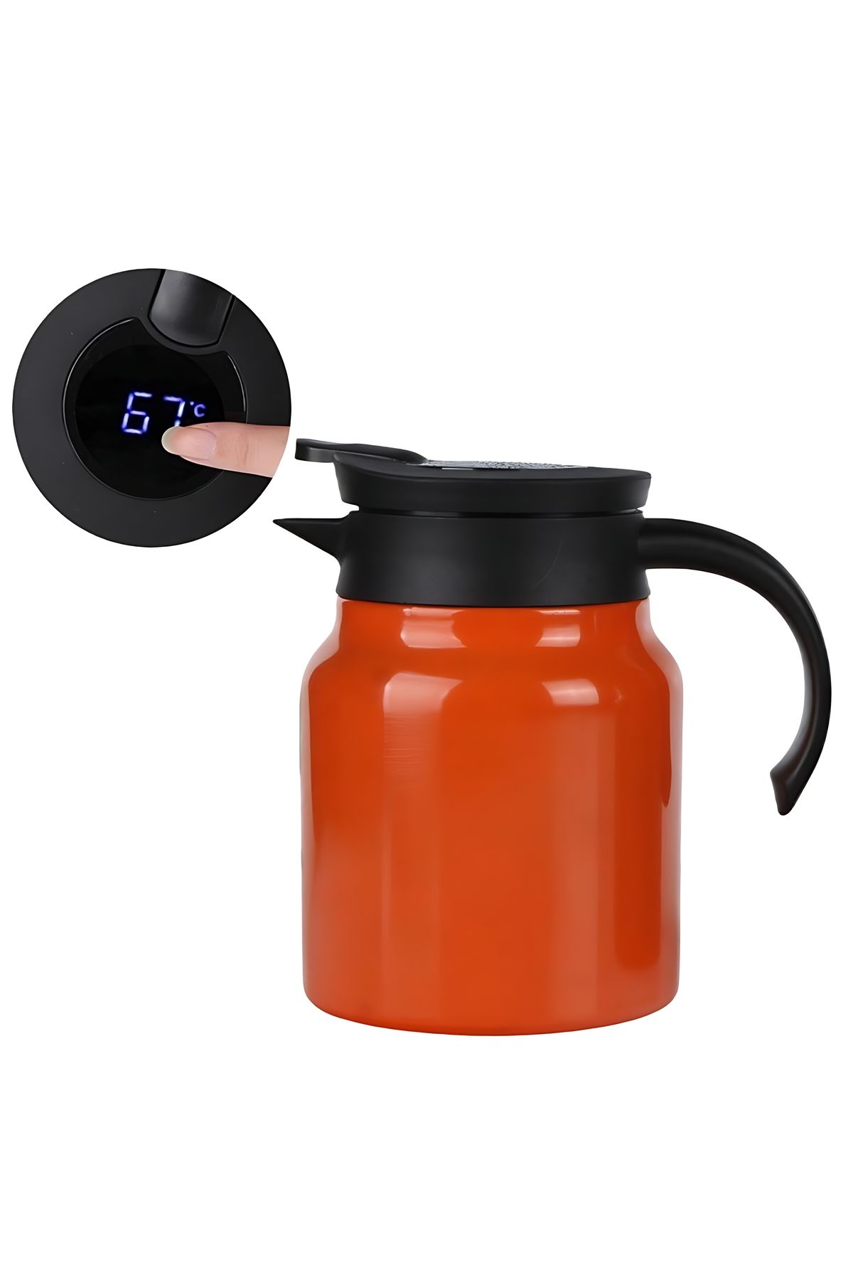 Other-Insulated Vacuum Jug with Removable Tea Infuser Thermos Small Coffee with LED Temperature Display 5
