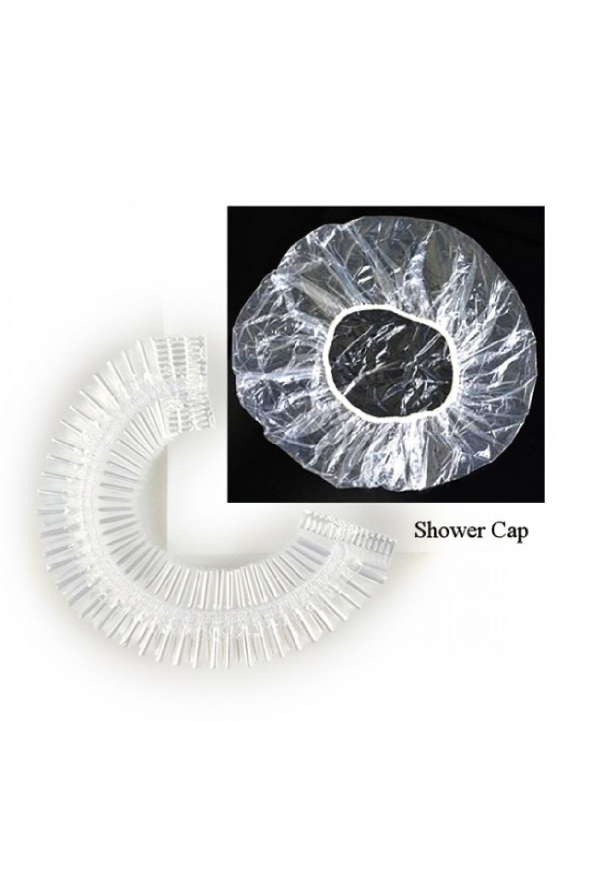 MAYCARE-Transparent shower cap 10x10 pieces 2