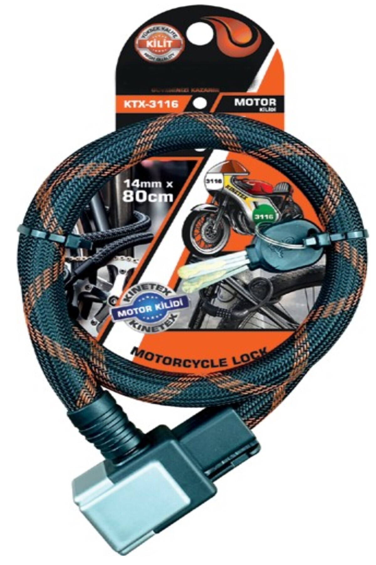 GÜZELYÜZ AVM Yüksek Kalite Hasır Örgülü Motor Kilidi 14mm - 80cm