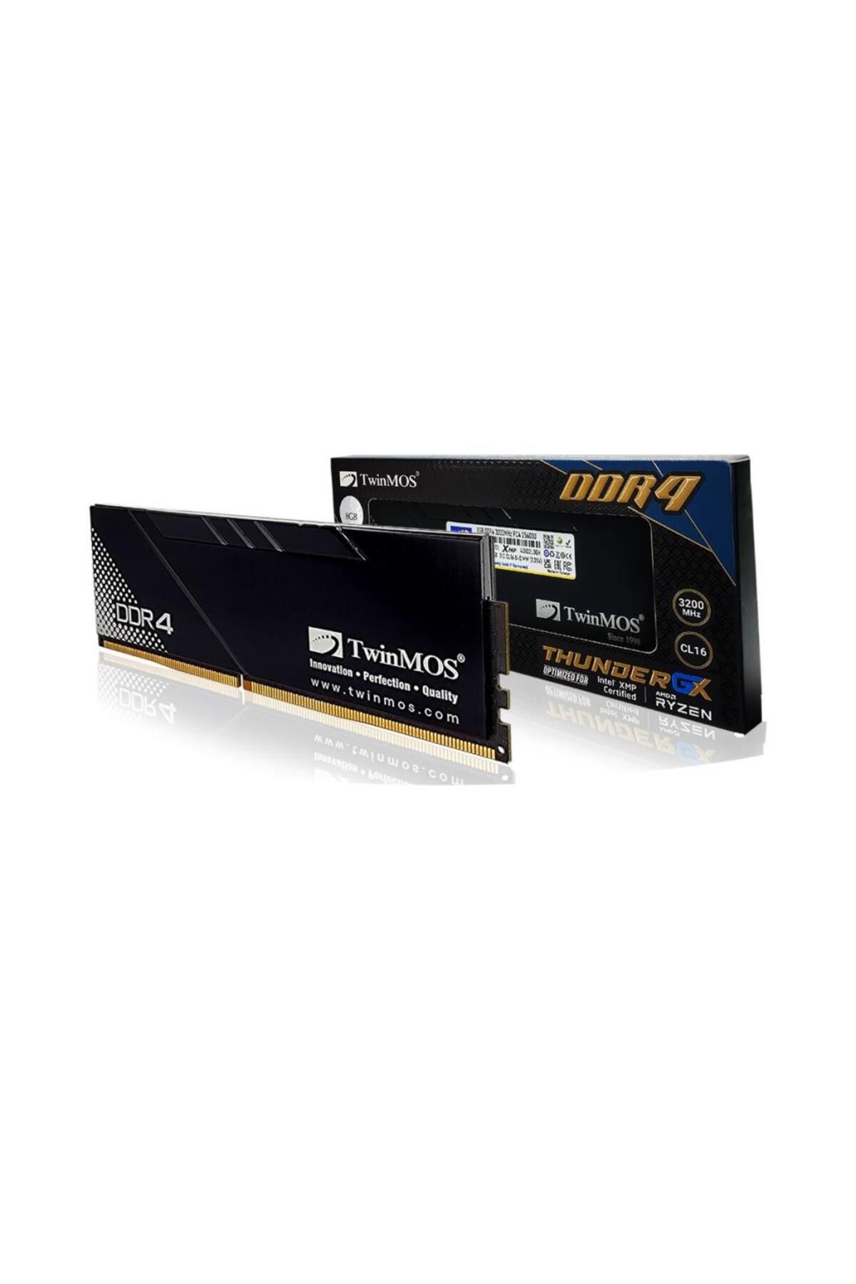 TwinMOS-8Gb Ddr4 3200Mhz Pc Ram with Heatsink Tmd48Gb3200D16Bkgx Thundergx 3