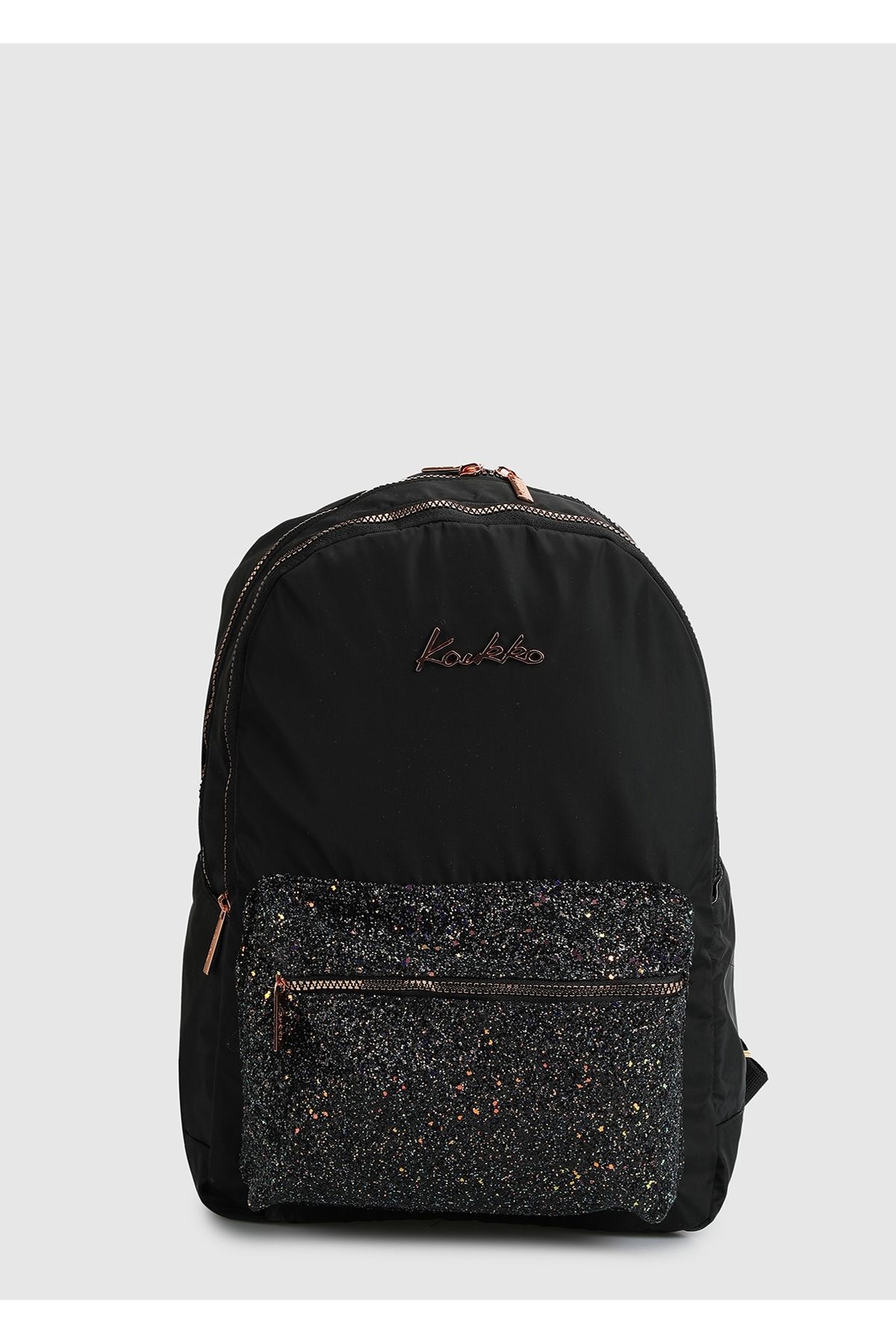کوله پشتی مشکی K1647 مشکی روشن Kaukko