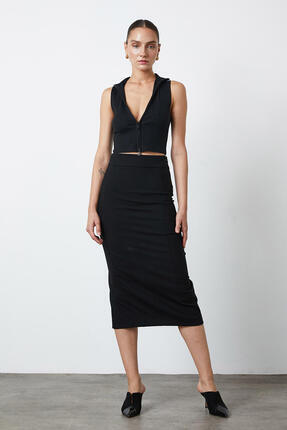 Beyyoglu Dikiş Detaylı Kalem Etek