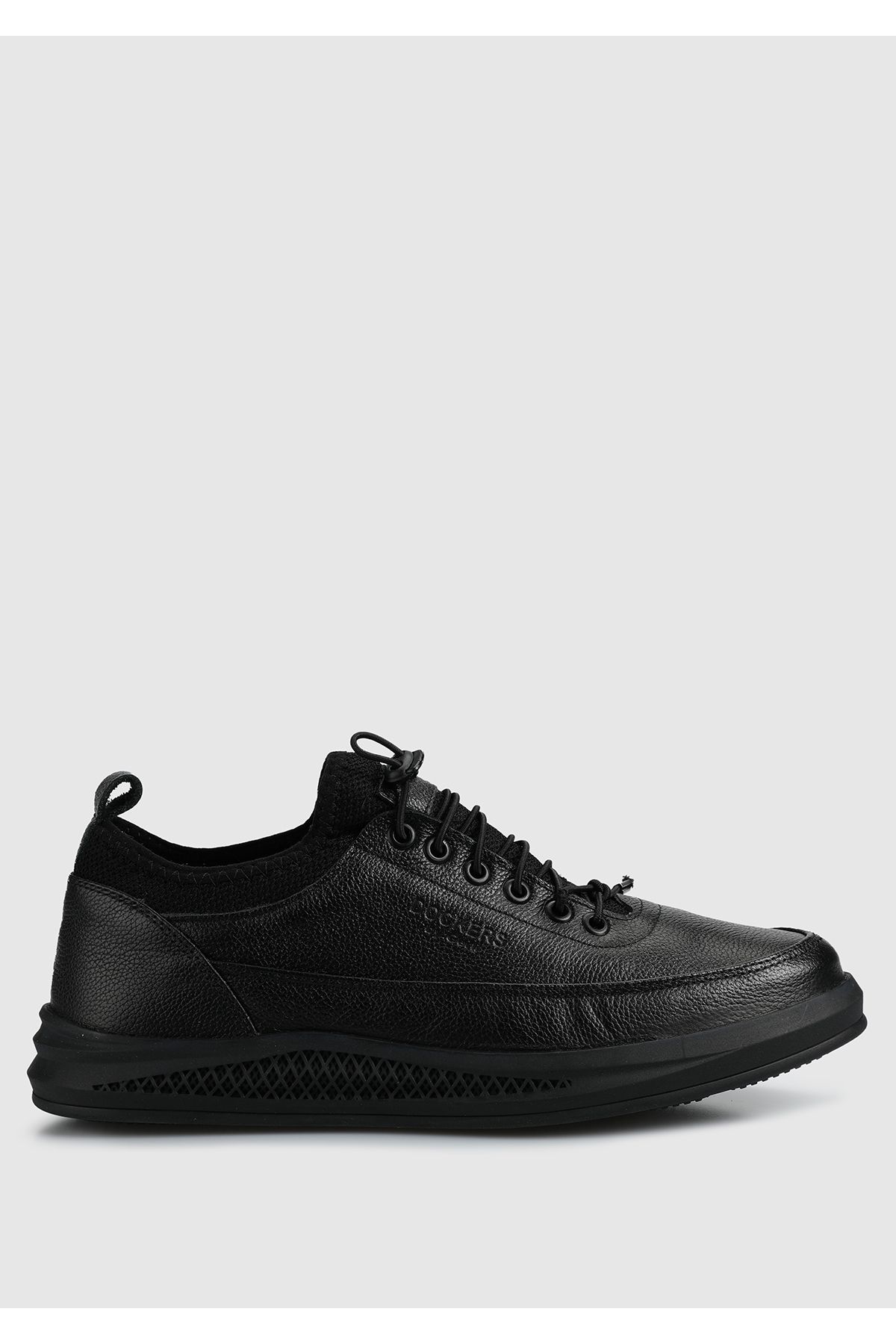 کفش کتانی مردانه چرم مشکی Dockers