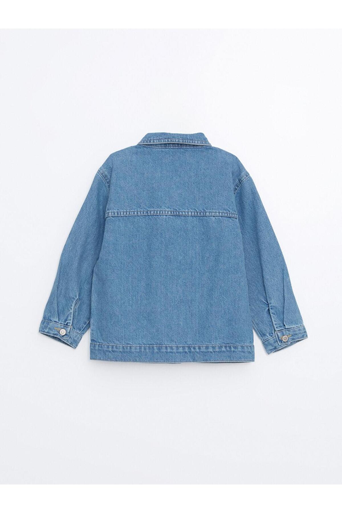 LC Waikiki Uzun Kollu Basic Erkek Bebek Jean Ceket fotoğrafı 3 (önizleme)