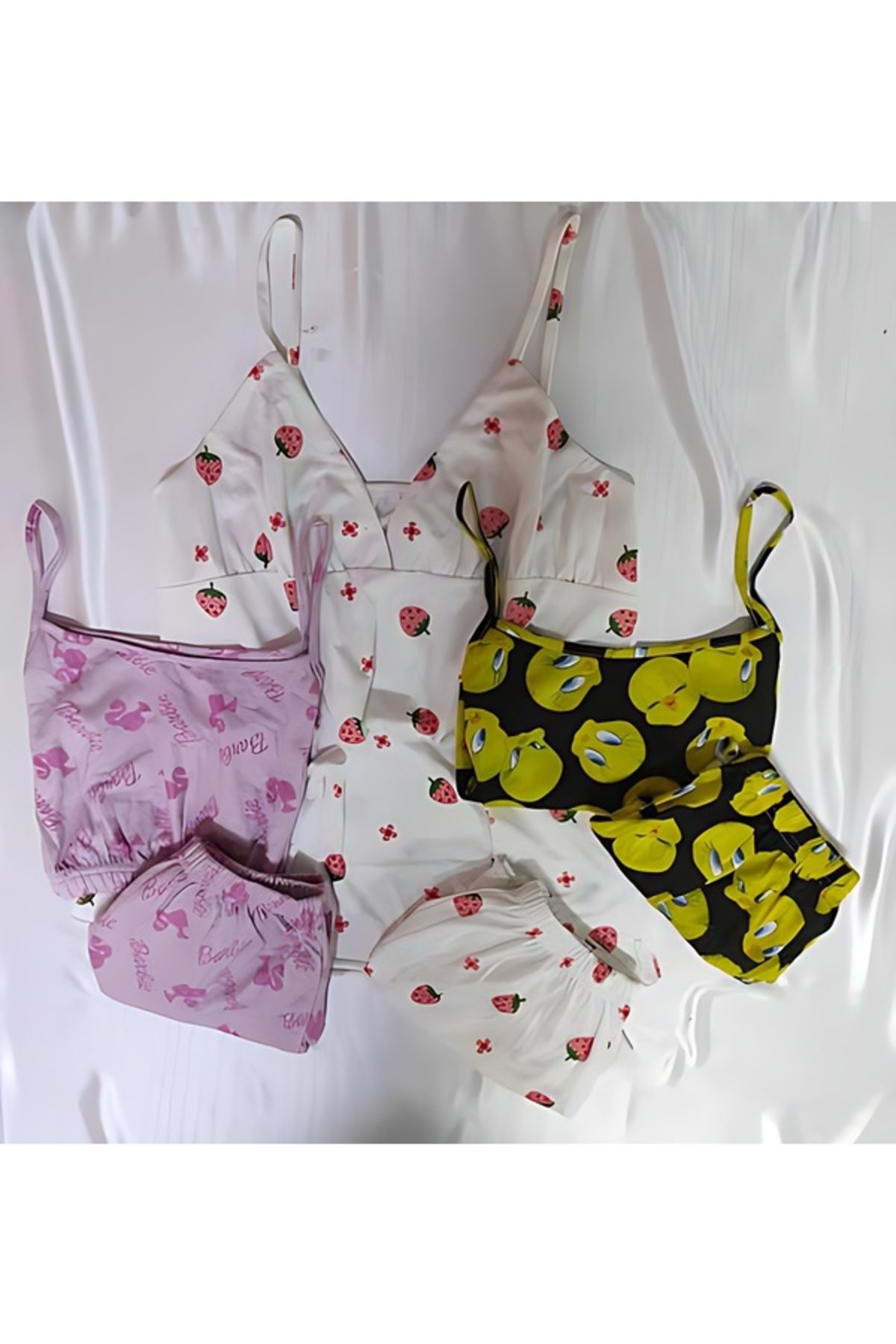 PEMBİŞ HOMEWEAR 3 LÜ ŞORT TAKIMI Kod TK008