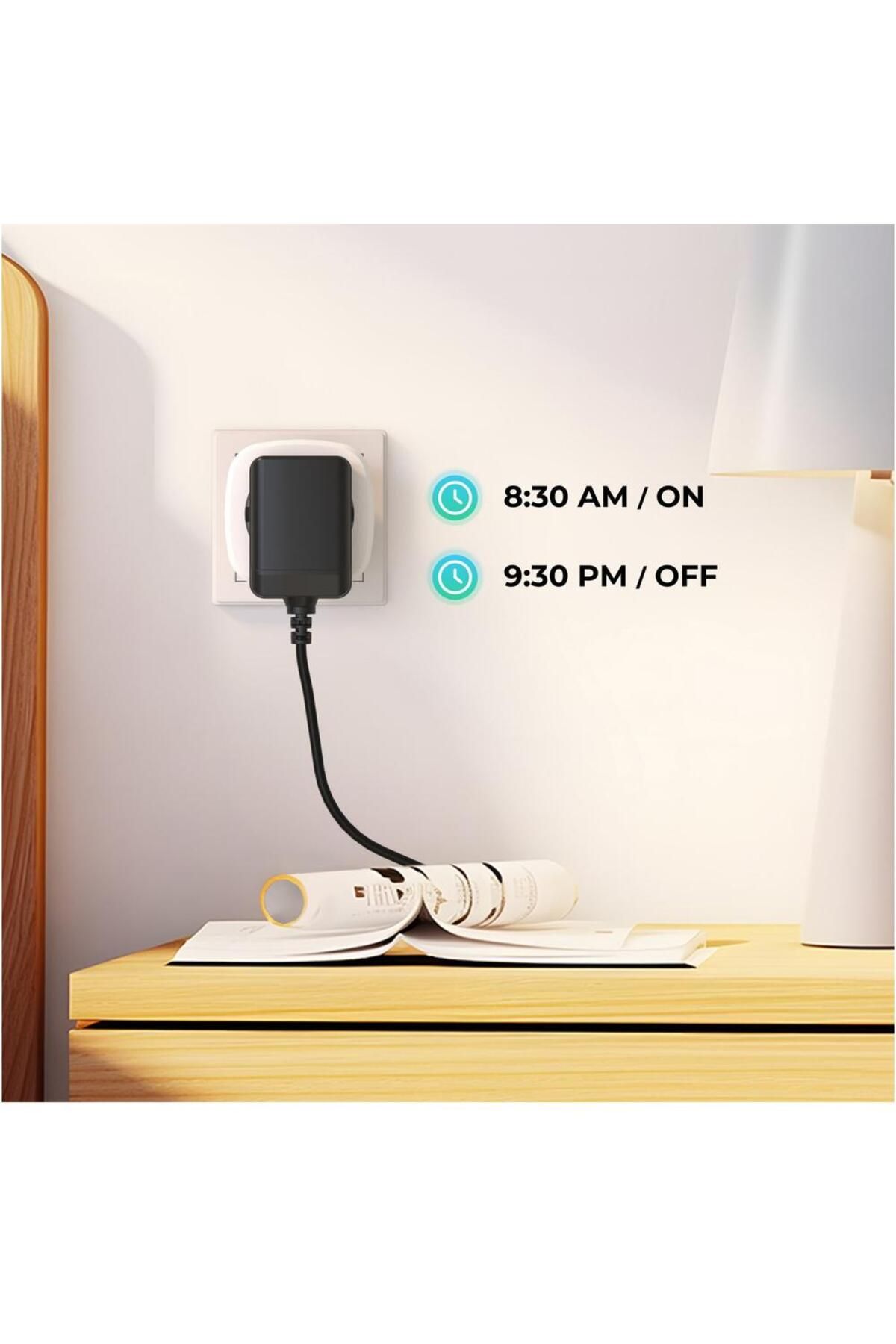 Calex-Set 3 premii inteligent Calex, Wi-Fi, 16A 3600W, IP20, Alb 5