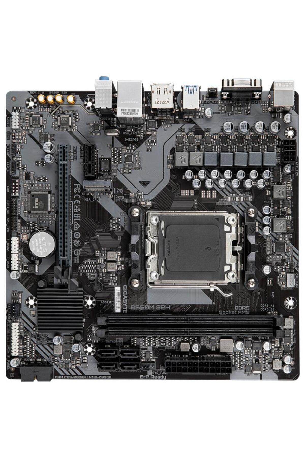 Gigabyte-Placa de baza GIGABYTE B650M S2H, AM5, DDR5, mATX 3