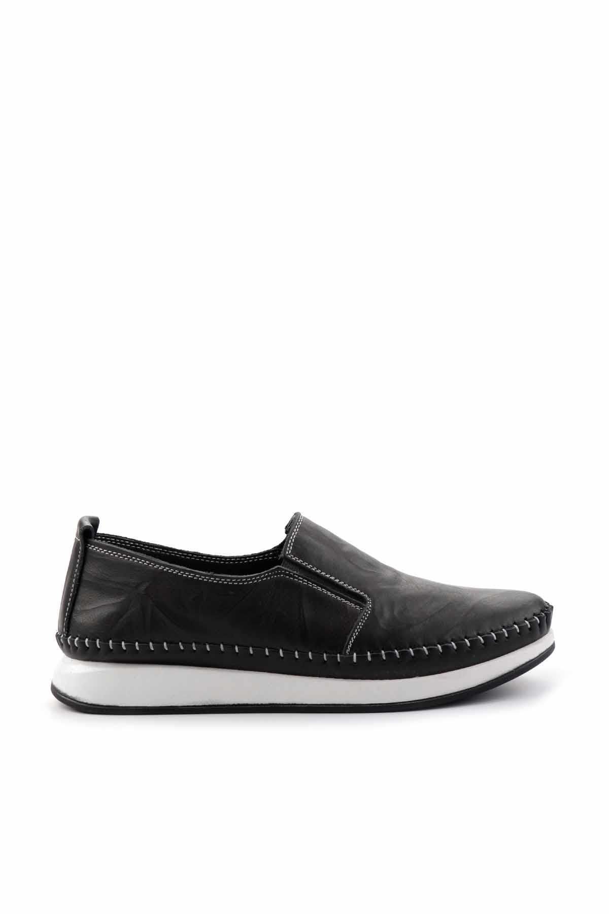 Bambi Czarne Oryginalne Skórzane Damskie Buty Casualowe 03 Kobieta - 37