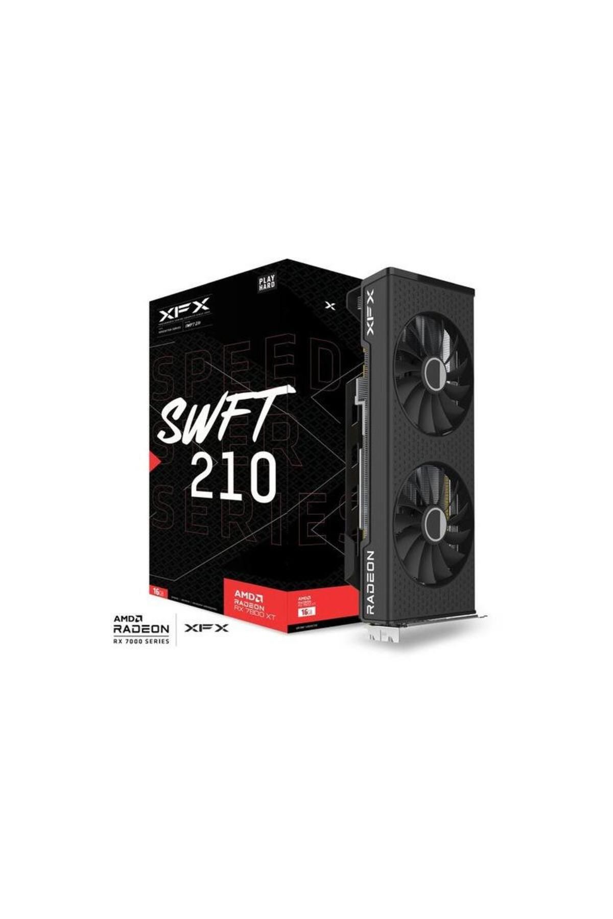 XFX-Placa video XFX Radeon RX 7800 XT Speedster SWFT 210 Core Edition 16GB GDDR6 256-bit 7