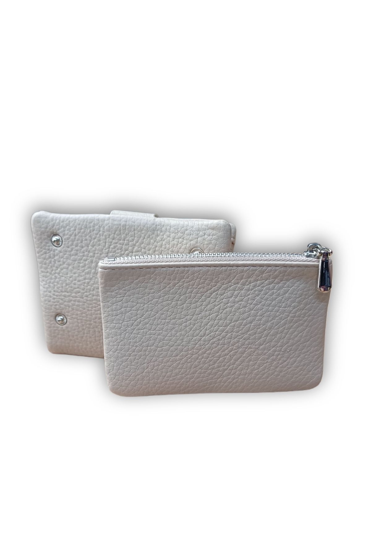 KY-Women's Ecru Cream Wallet Card Holder a Quality Soft Leather Medium Size 3