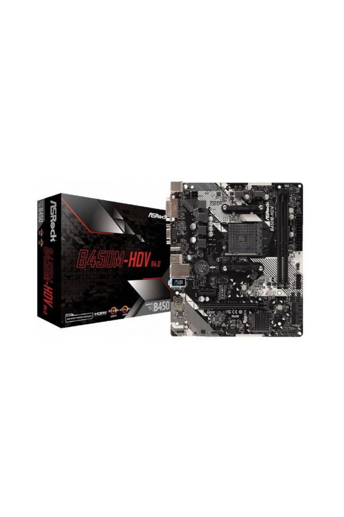 ASROCK-Placa de Baza ASRock B450M-HDV R4.0, AMD B540, AM4, DDR4, mATX 2