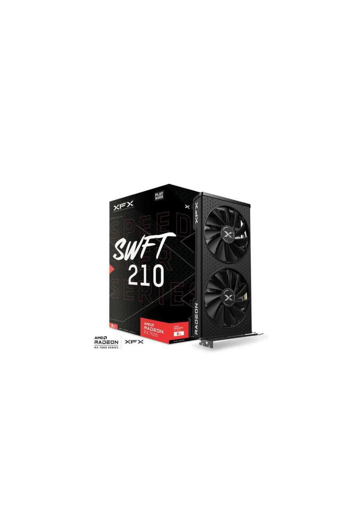 XFX-Placa video XFX Radeon RX 7600 SPEEDSTER SWFT 210 Core Edition 8GB GDDR6 128-bit 6