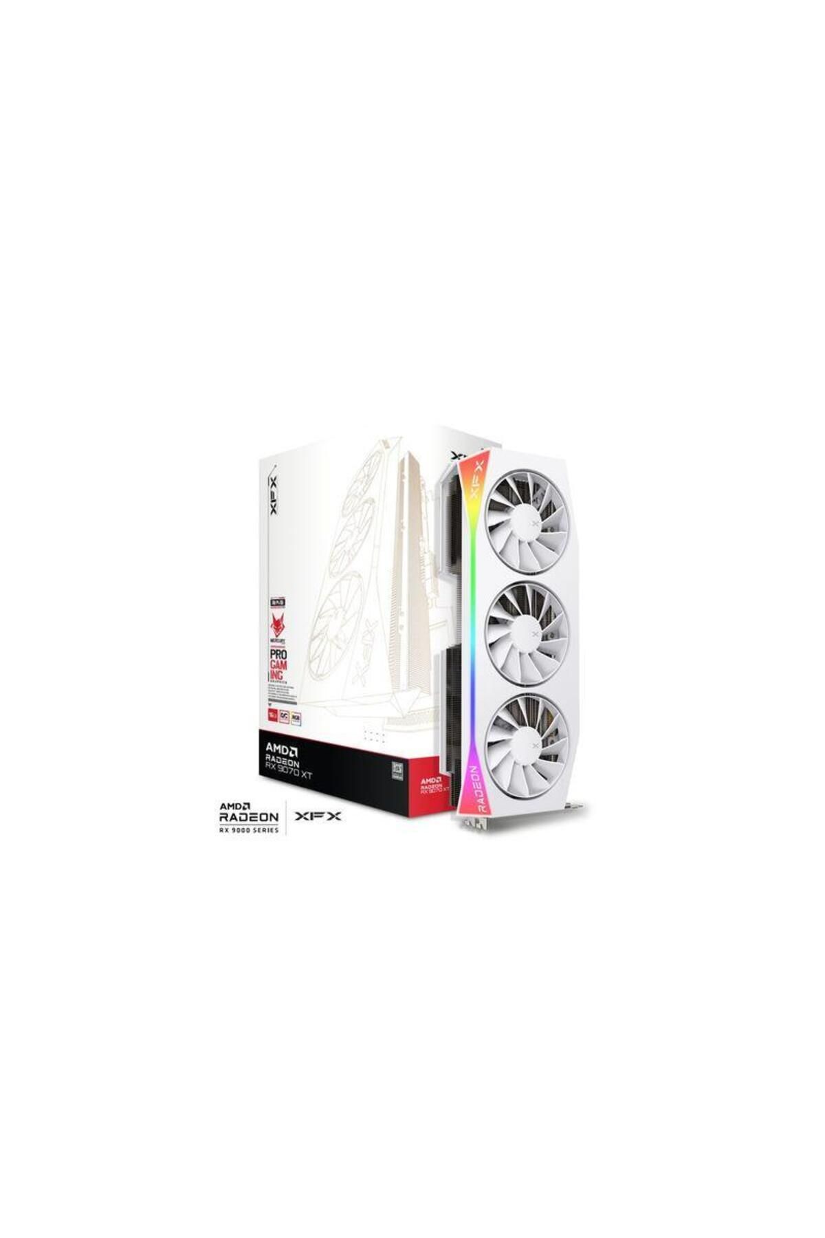 XFX-Placa video XFX Radeon RX 9070 XT Mercury OC White Gaming Edition RGB 16GB GDDR6 256-bit 5