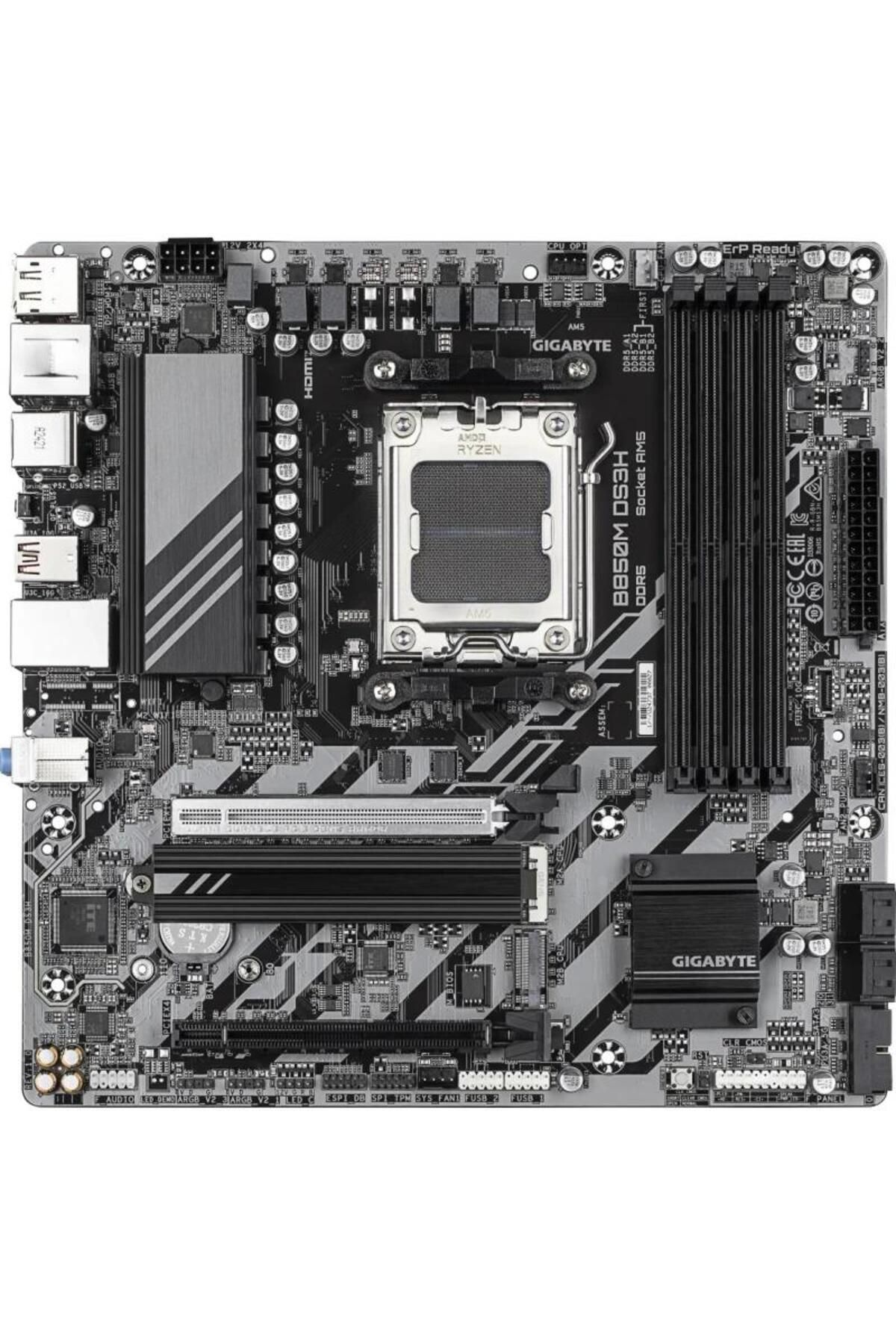 Gigabyte-GIGABYTE B850M DS3H motherboard, AMD B850, AM5, DDR5, mATX 1