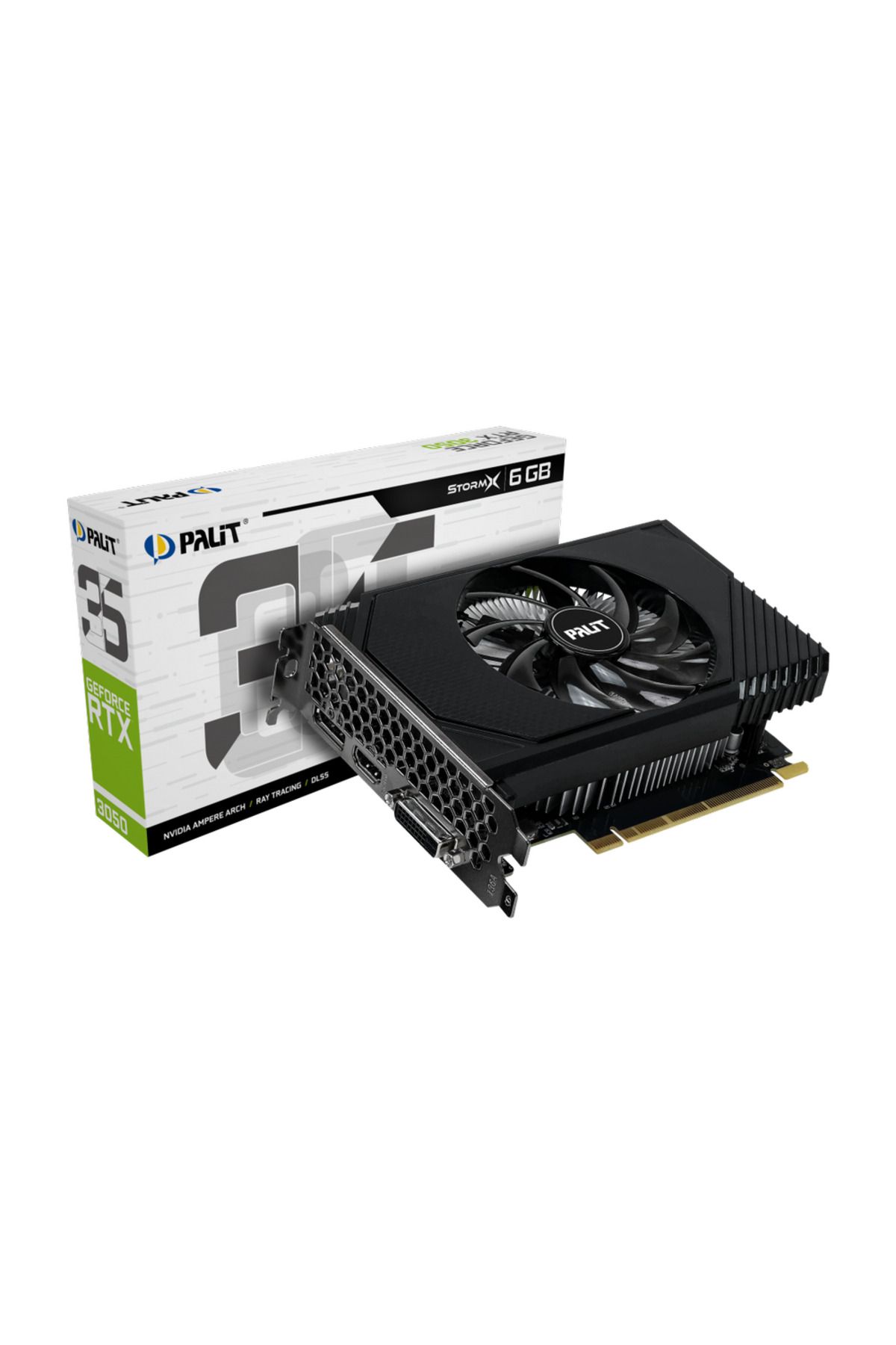 PALIT-Placa video Palit GeForce RTX 3050 StormX 6GB GDDR6 96-bit 7