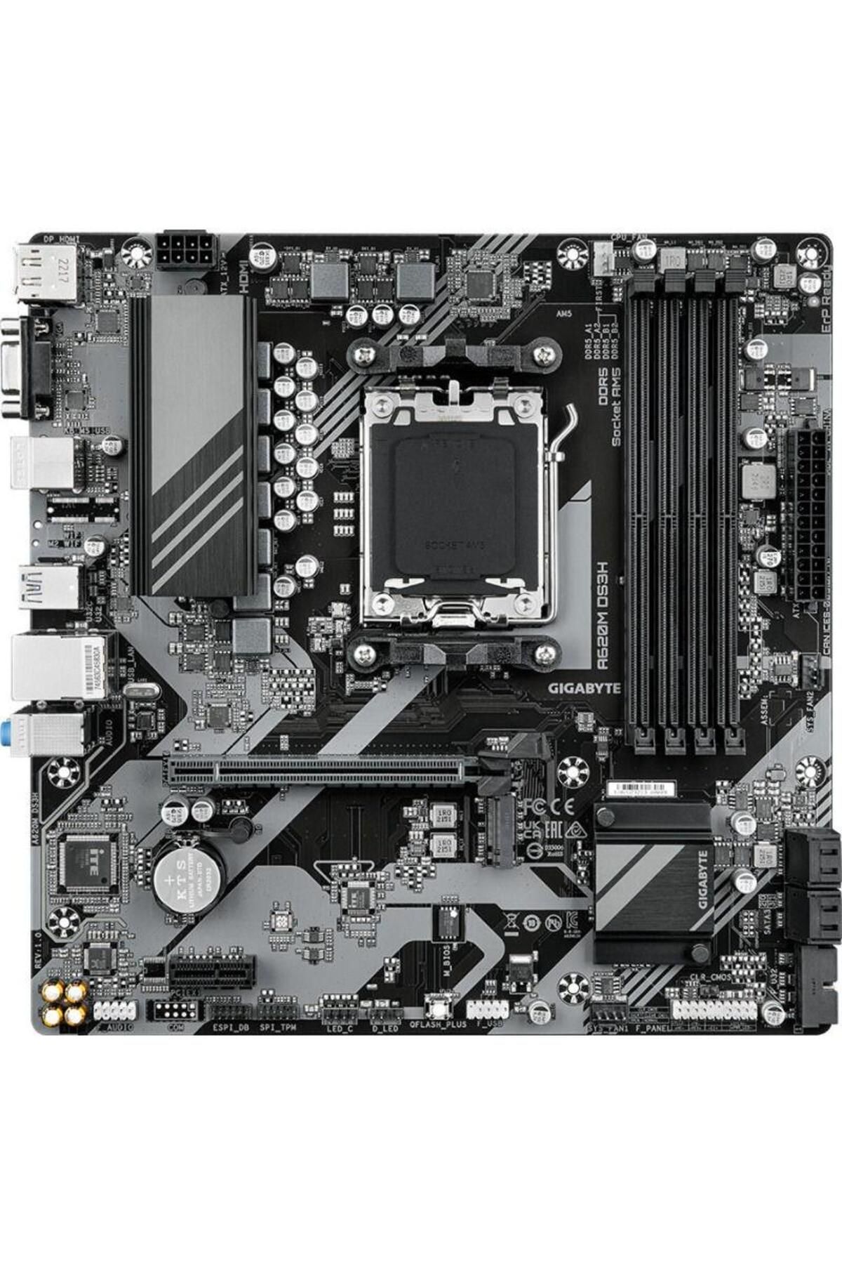 Gigabyte-A620m-ds3h Ddr5 HDMI Dp PCIe 16x V4.0 Am5 Matx 3