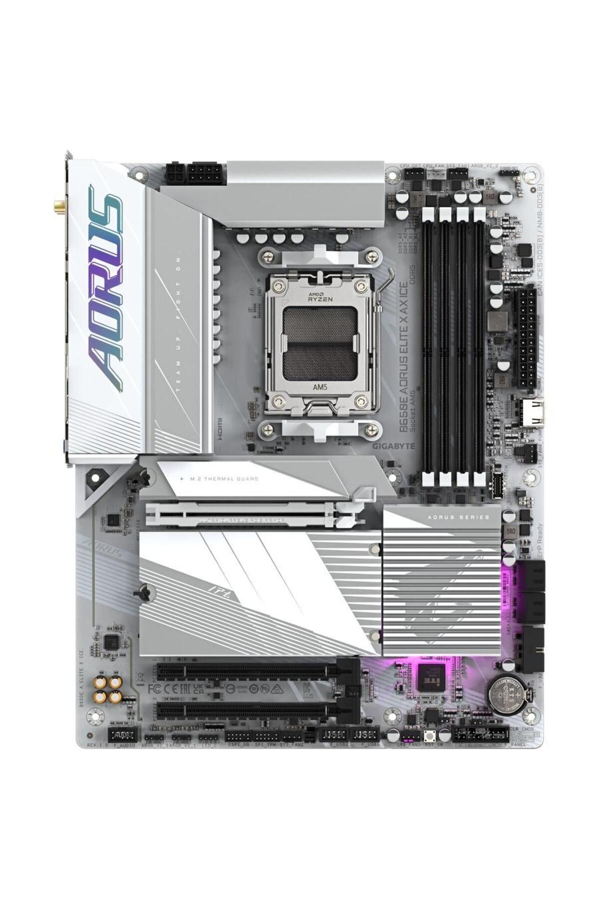 Gigabyte-Motherboard GIGABYTE B650E AORUS ELITE X ICE, AM5, DDR5, ATX, Wireless, Bluetooth 1