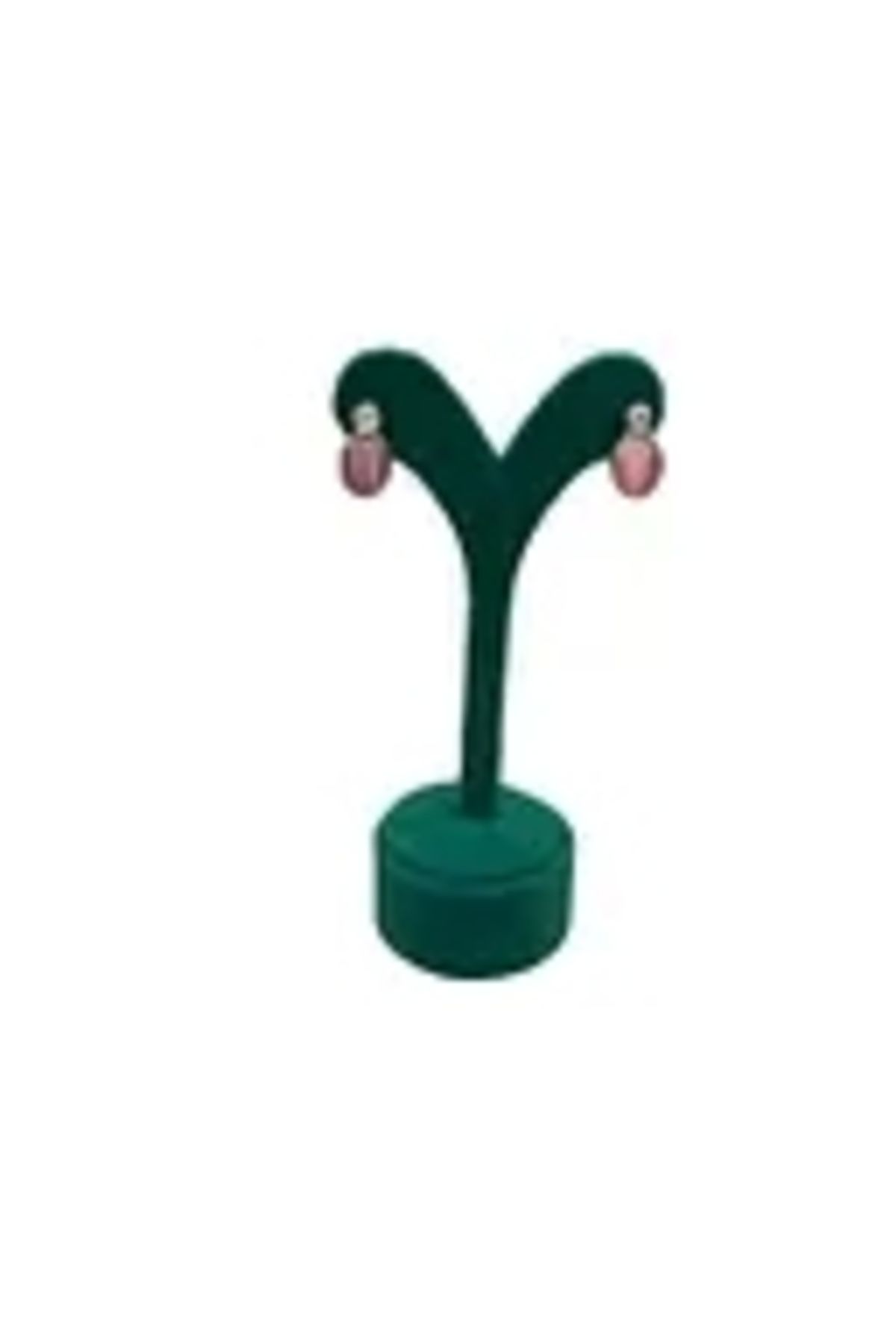 MeGass Dekor Țesătură Piele Intoarsa De Producție Internă Culoare Verde 12 Cm Accesoriu Pentru Afișaj Pentru Cercei - One Size