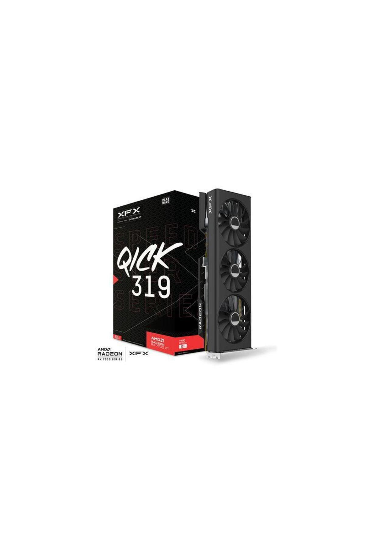 XFX-Placa video XFX Speedster QICK 319 Radeon RX 7700 XT Black Edition 12GB GDDR6 192-bit 8