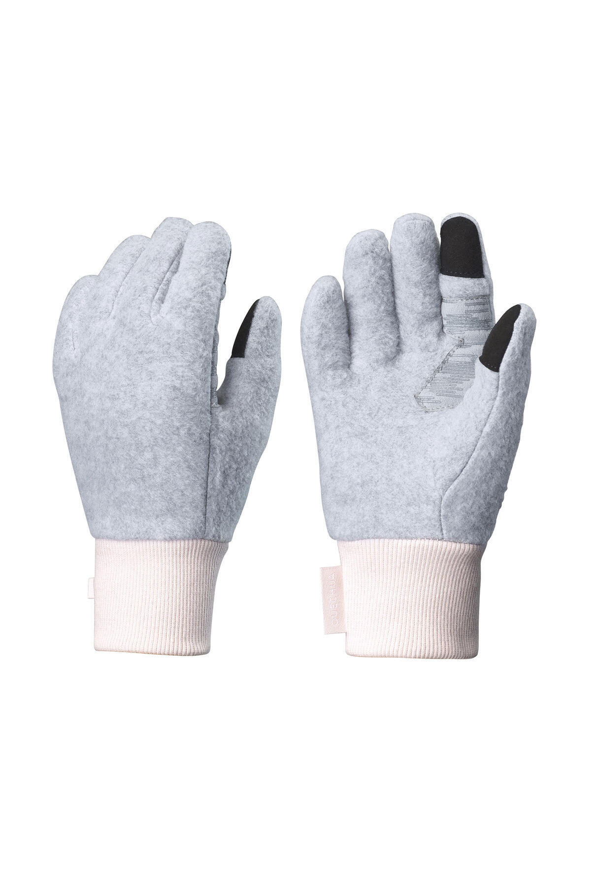 Decathlon Çocuk Polar Outdoor Eldiven - 6 / 14 Yaş - Gri / Pembe - Sh500