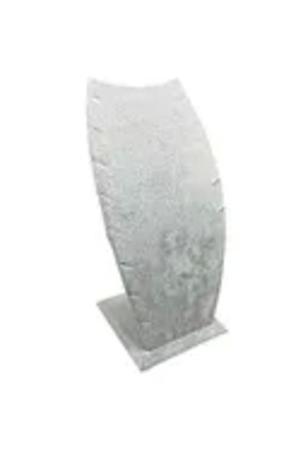 MeGass Dekor Dubai Model Süet Kumaş Gri Renk 18/9 Cm Kolye - Zincir Ayaklı Stand