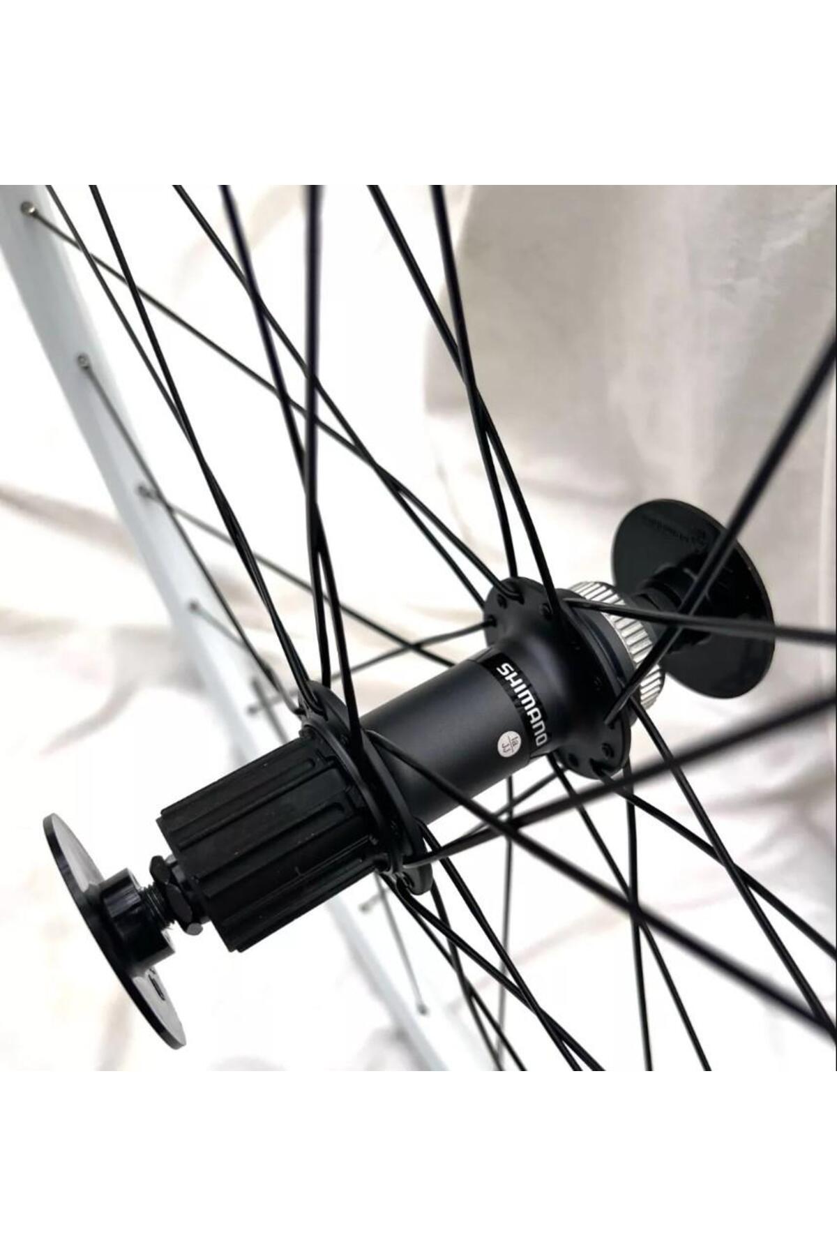 shimano Wh-Mt15 Ön/Arka 26''Jant Seti Beyaz Qr-Mandal Centerlock