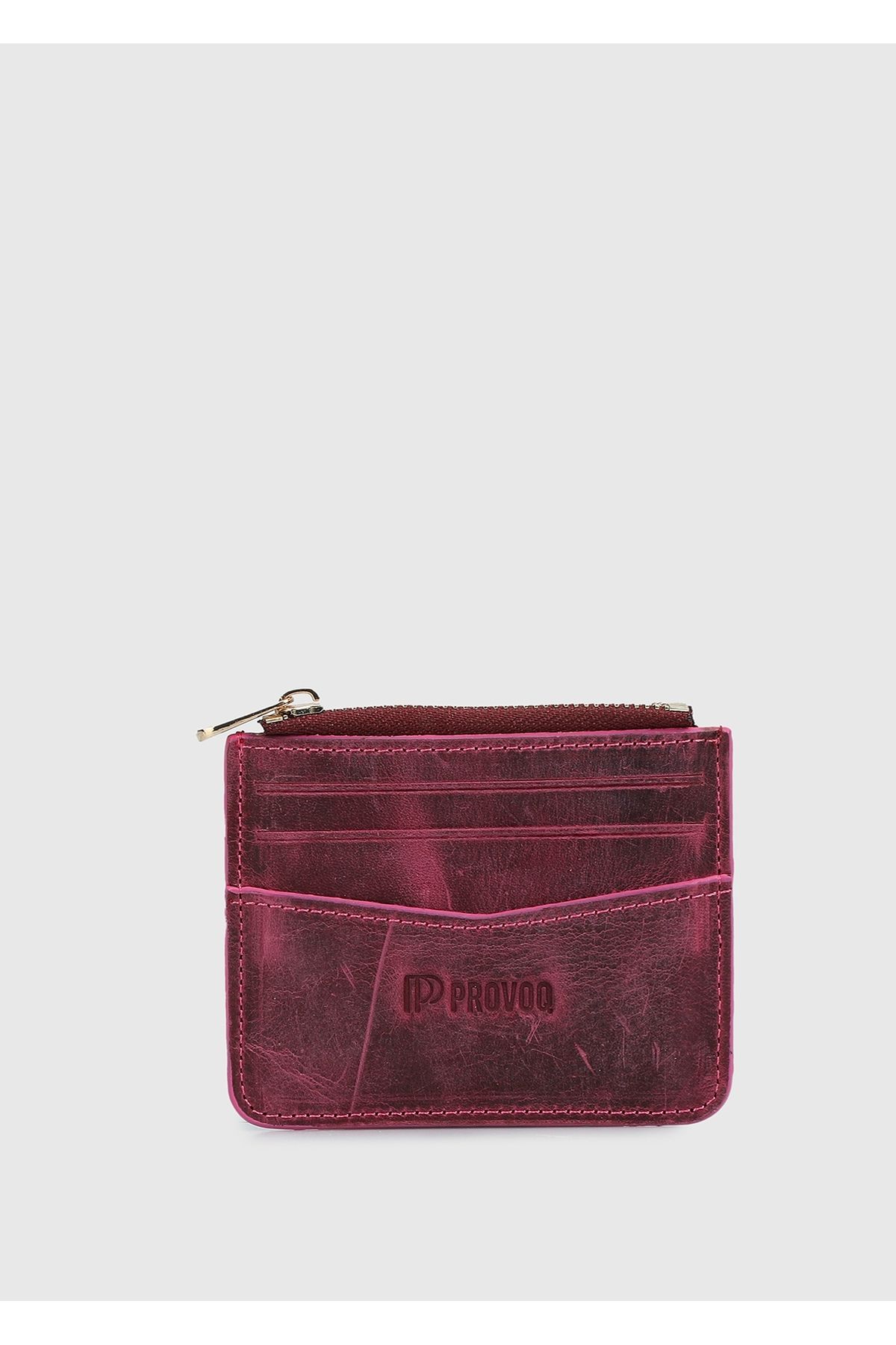 نگهدارنده کارت قرمز Claret Red Provoq 001 Flt Leather Claret Provoq