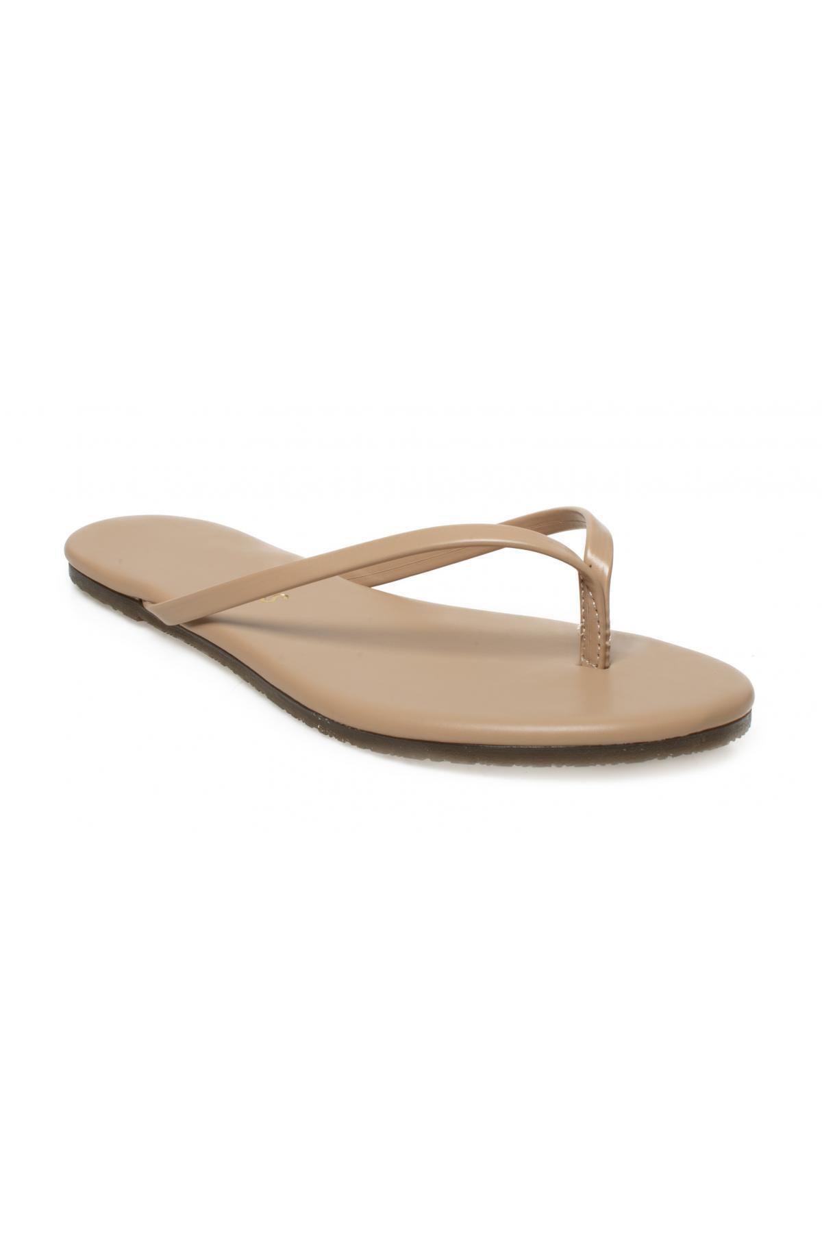 Tkees-Tk-2011 Classic Flip Flops Papuci de damă crem 1
