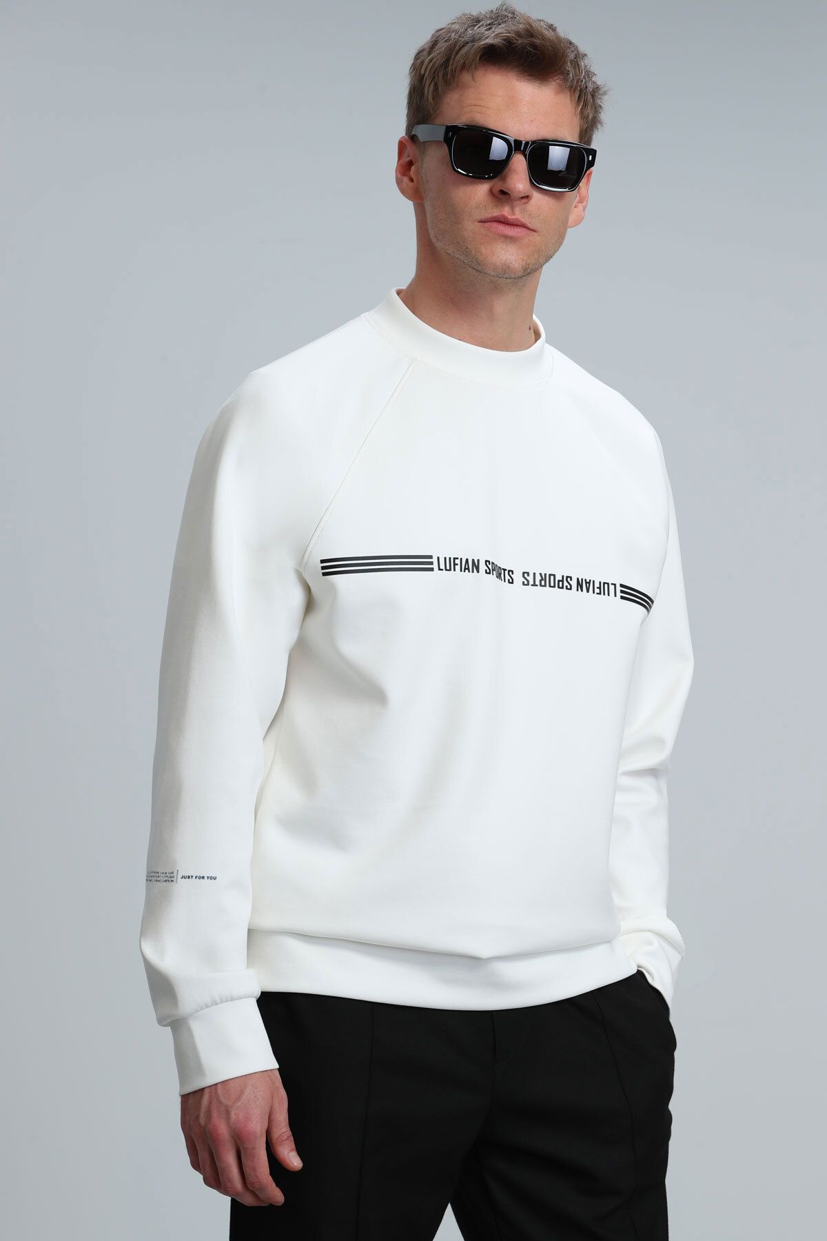 Lufian-Range Herren-Sweatshirt Off White 5