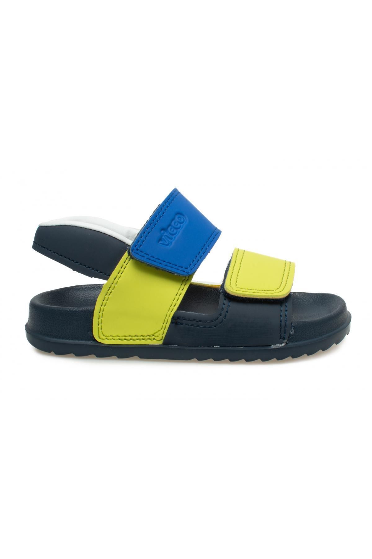 صندل آبی دخترانه و پسرانه بچگانه 321.f23y252 Krixi Filet Phylon Navy Blue ان Vicco