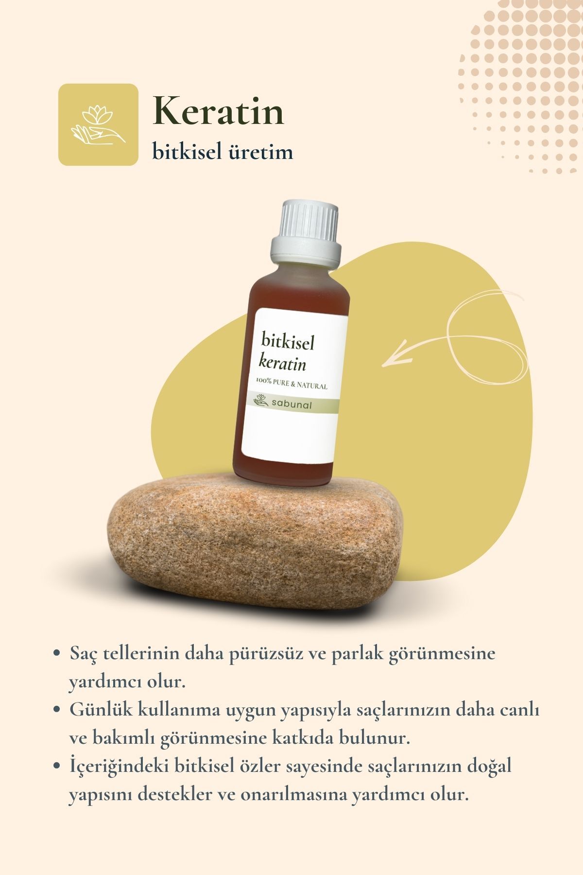 Bitkisel Keratin 50 ml -Saç Bakımı Şampuanlara Uygun Destekleyici İçerik — s24ykrtn5 — تصویر 2 از 4