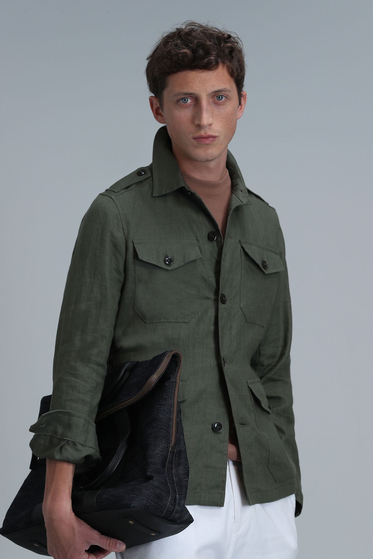 Lufian-Men's Khaki Coat - Mark 5