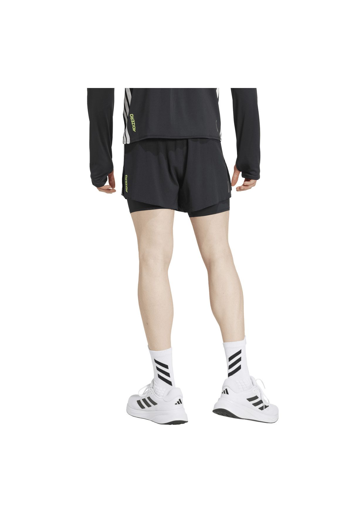 شورت ورزشی مشکی مردانه در حال رانینگ 2 1 جیب است adidas