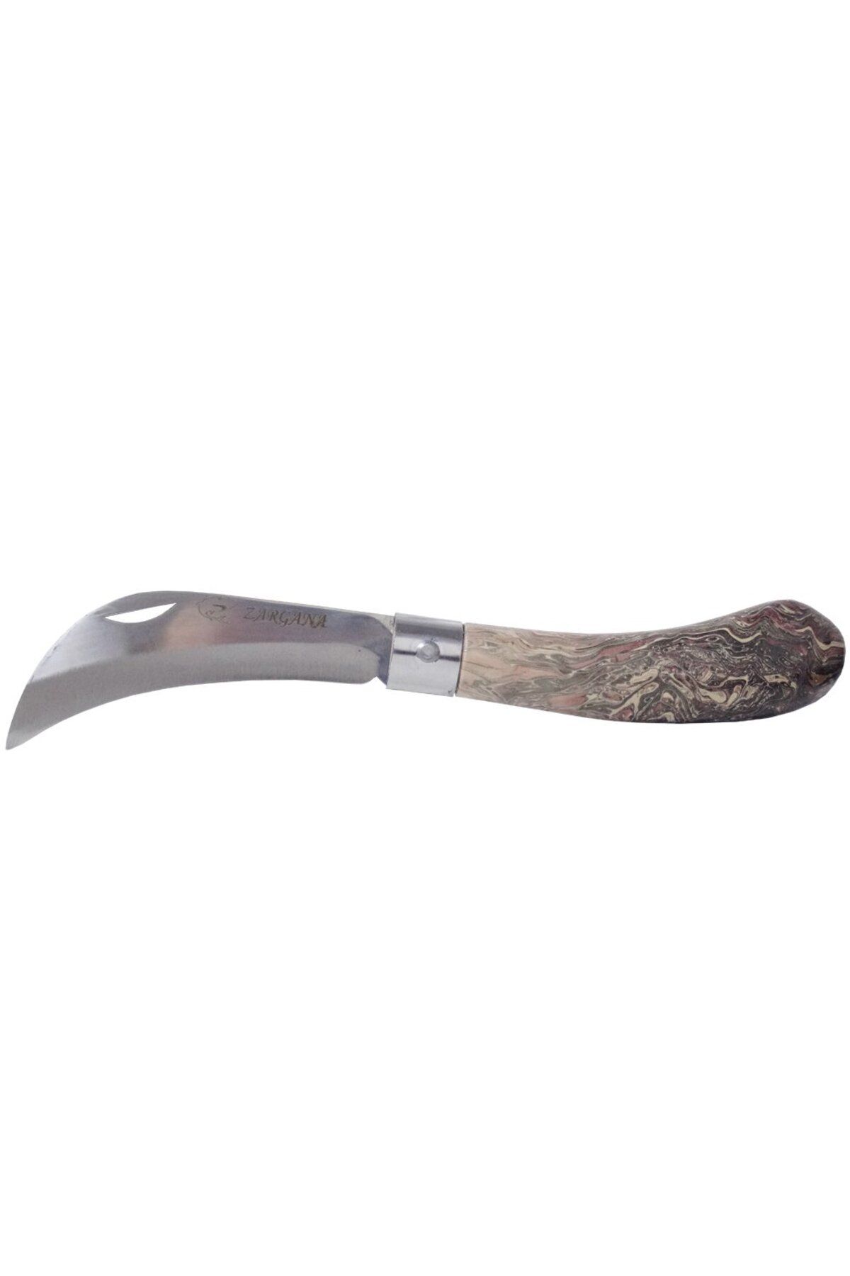 zargana Aşı Bıçağı Eğri Ağız Ahşap Sap 19cm - Denizli